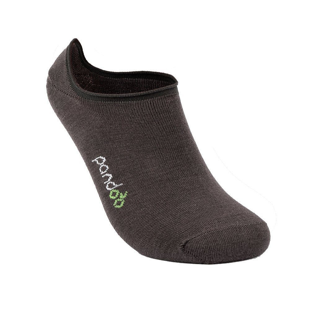 pandoo Kurzsocken Füßlinge, - Viskose Knöchelsocken, (Bambus Kurzsocken, 6er Zellstoff) Grau Pack