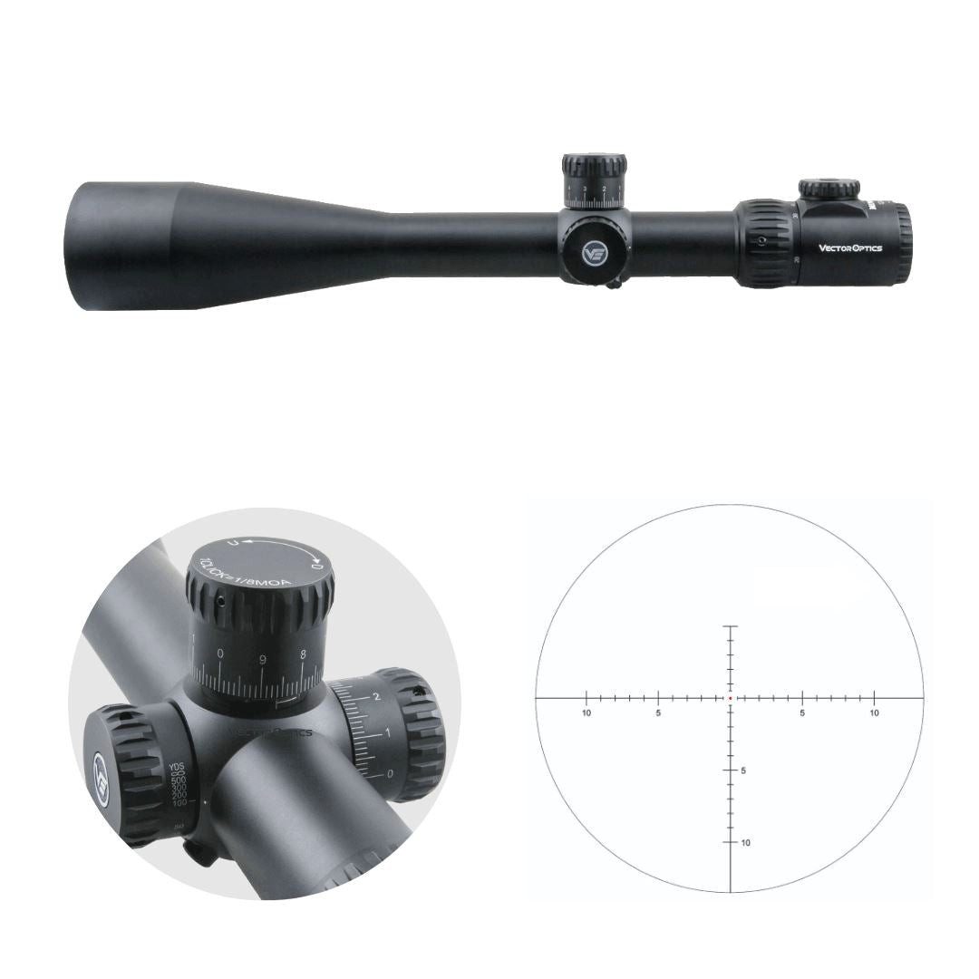 Vector Optics Vector Optisc SCOL-39 Minotaur GenII 10-50x60SFP MFL Zielfernrohr (Ideal für Sport und Jagd auf weite Distanzen)