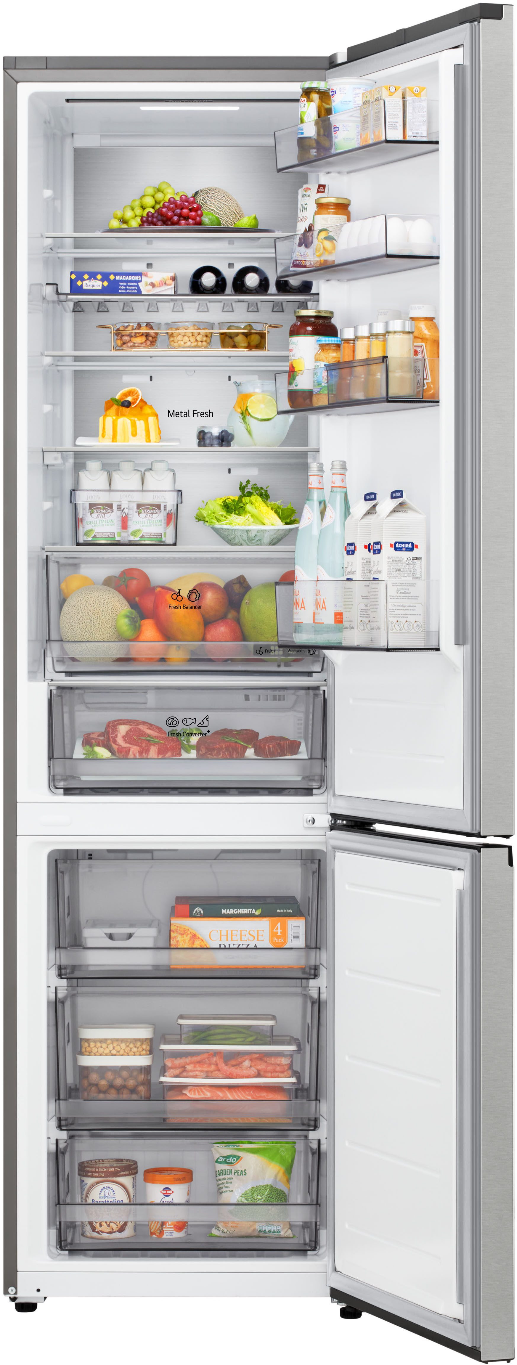 LG Kühl-/Gefrierkombination Serie 5 GBBS525CPY, 203 cm hoch, 59,7 cm breit, Total No Frost, ThinQ mit AI Fresh & Saving Mode