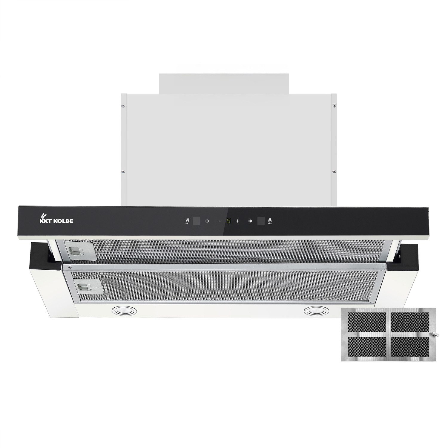 KKT KOLBE Unterbauhaube Dunstabzugshaube 60cm TEL500 60cm / Weiß / LED / Touch- und Gestensteuerung / Abluft / Umluft