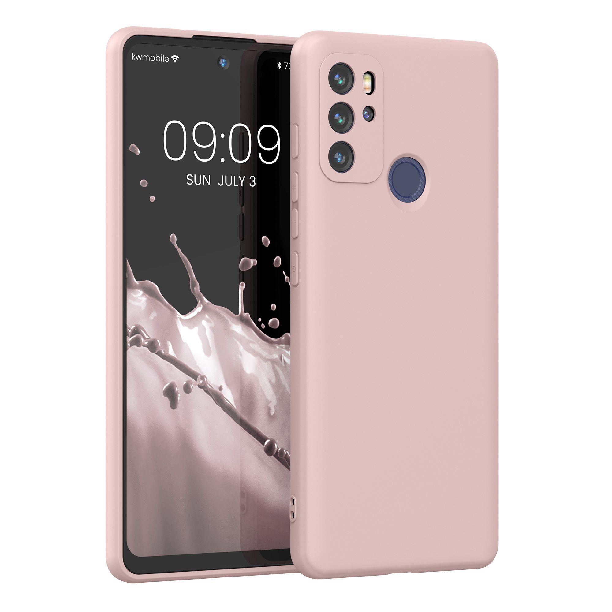 kwmobile Handyhülle Hülle für Motorola Moto G60S, Hülle Silikon - Soft Handyhülle - Handy Case Cover