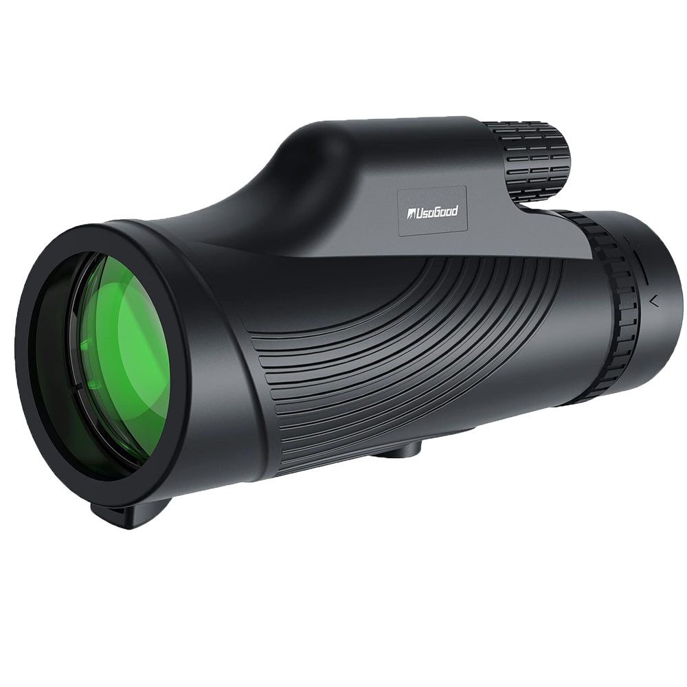 Usogood 10x42 Monokular Teleskop, Bak4 Prisma Dual Fokus Monokulares Teleskop Fernglas (Hochauflösendes, leichtes, für Vogelbeobachtung Jagd Wandern)