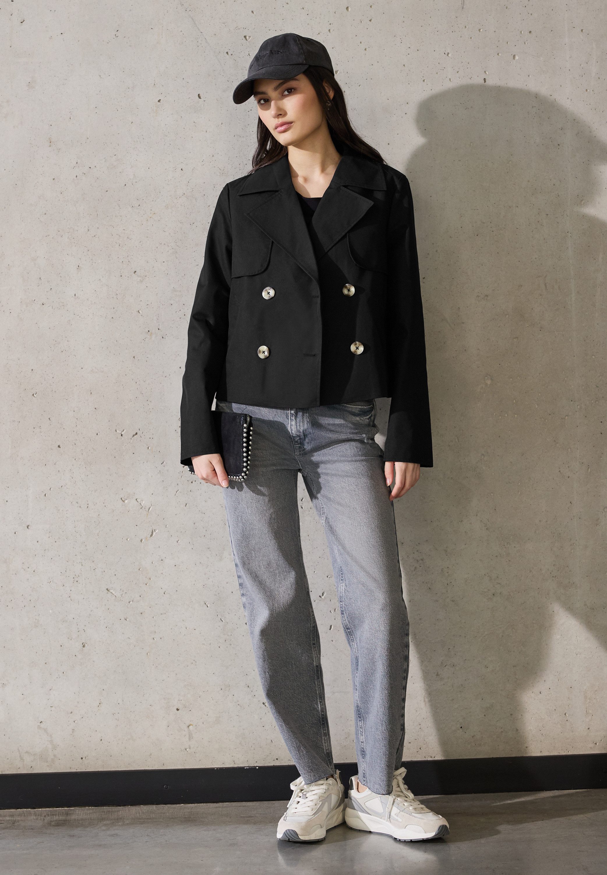STREET ONE STUDIO Kurzjacke mit Reverskragen