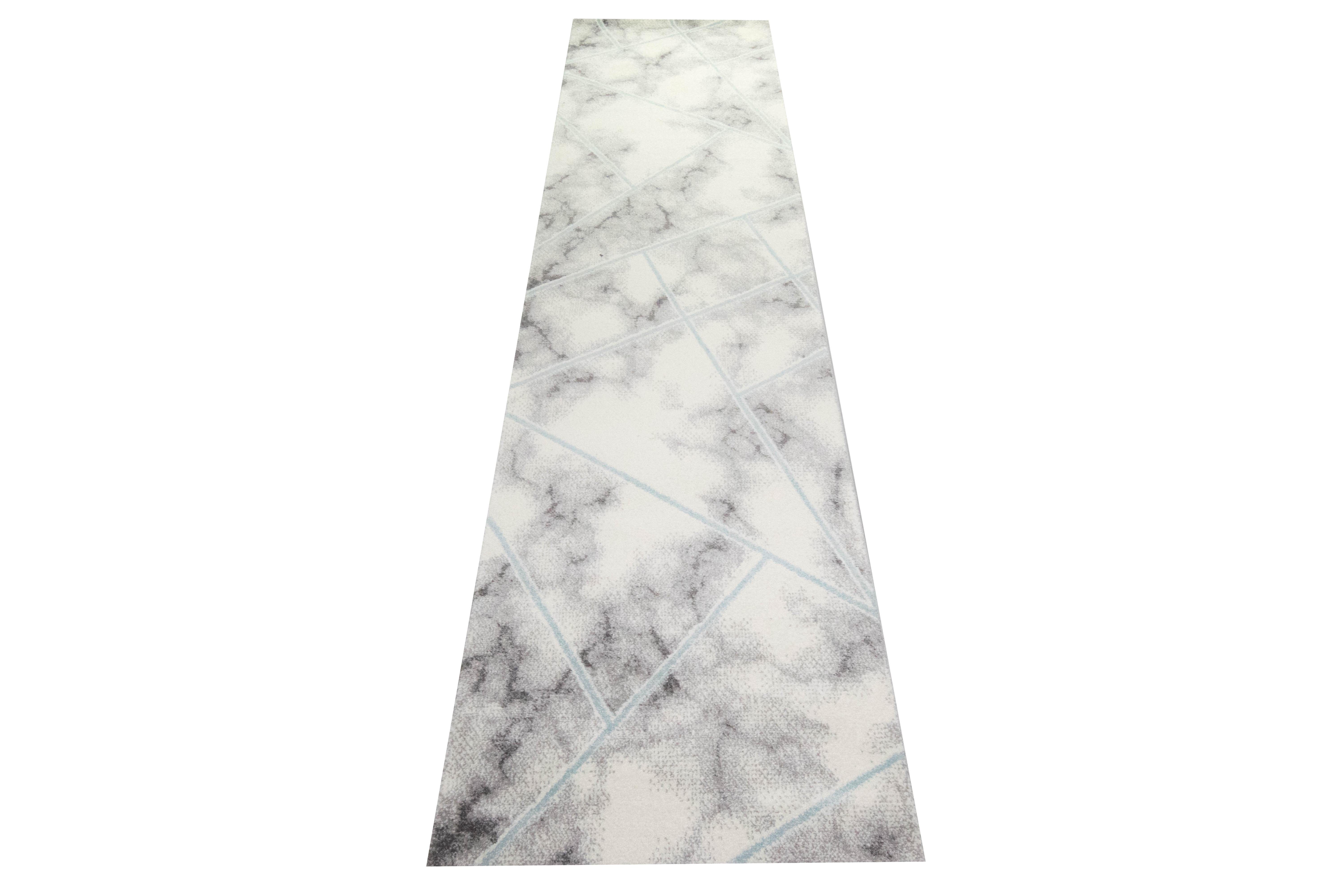 Carpetia Teppich Teppich Marmor Design Wohnzimmer Flur blau grau creme - pflegeleicht, rechteckig, Höhe: 9 mm