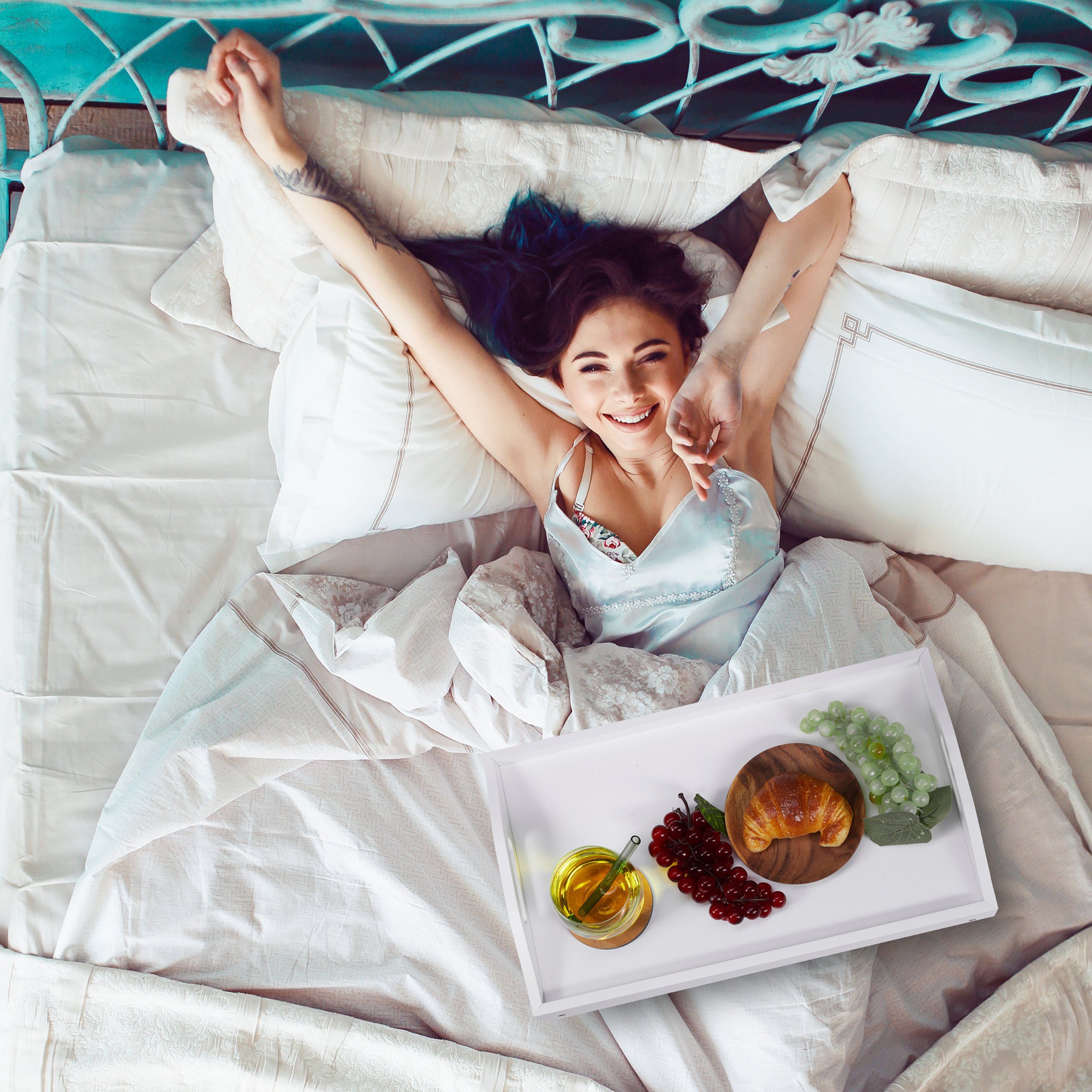 relaxdays Tabletttisch Klappbares Betttablett