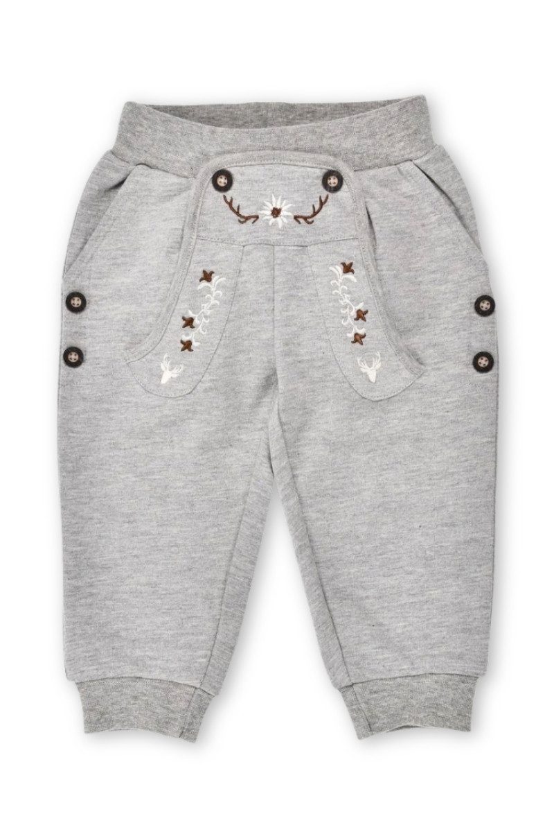 BONDI Trachtenkleid Trachtenhose Baby/Kind - GIPFELKRAXLER - grau melange
