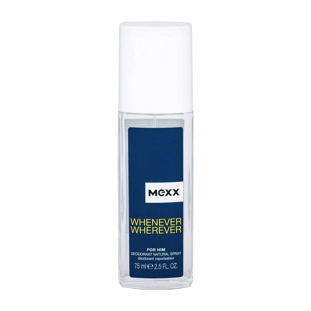 Mexx Deo-Zerstäuber Whenever Wherever For Him DEO Glas 75ml