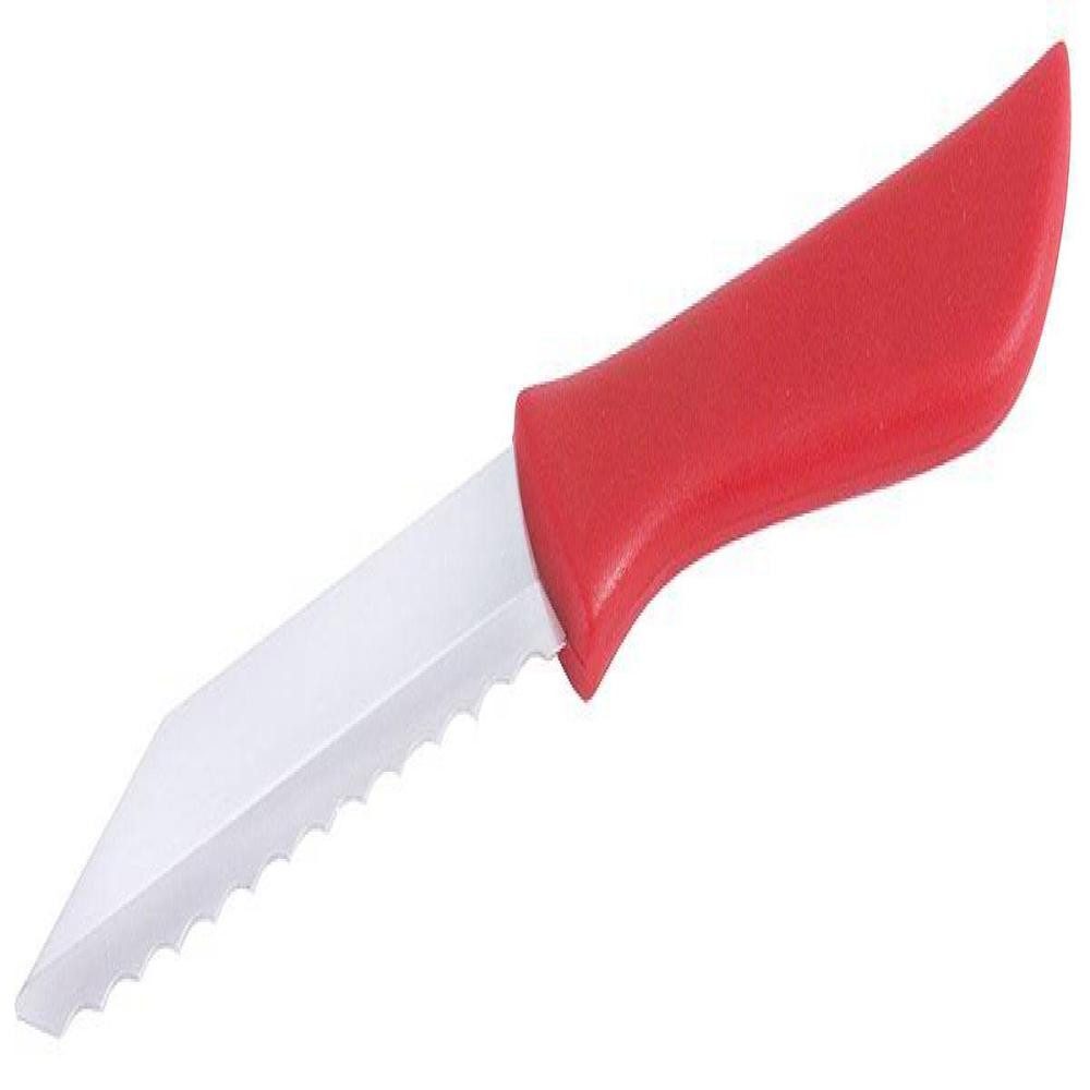 Contacto Messer-Set Contacto Edelstahl Küchenmesser mit rotem Griff Wellenschliff 17,5 cm