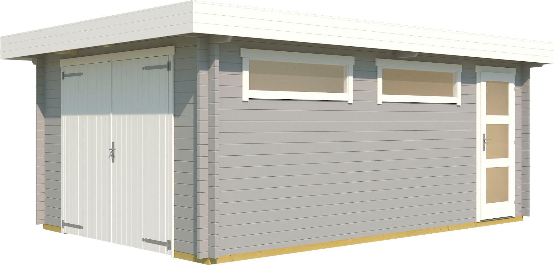 LASITA MAJA Garage Canberra (Set, Mit zusätzliche Eingang), Garage + Holztor