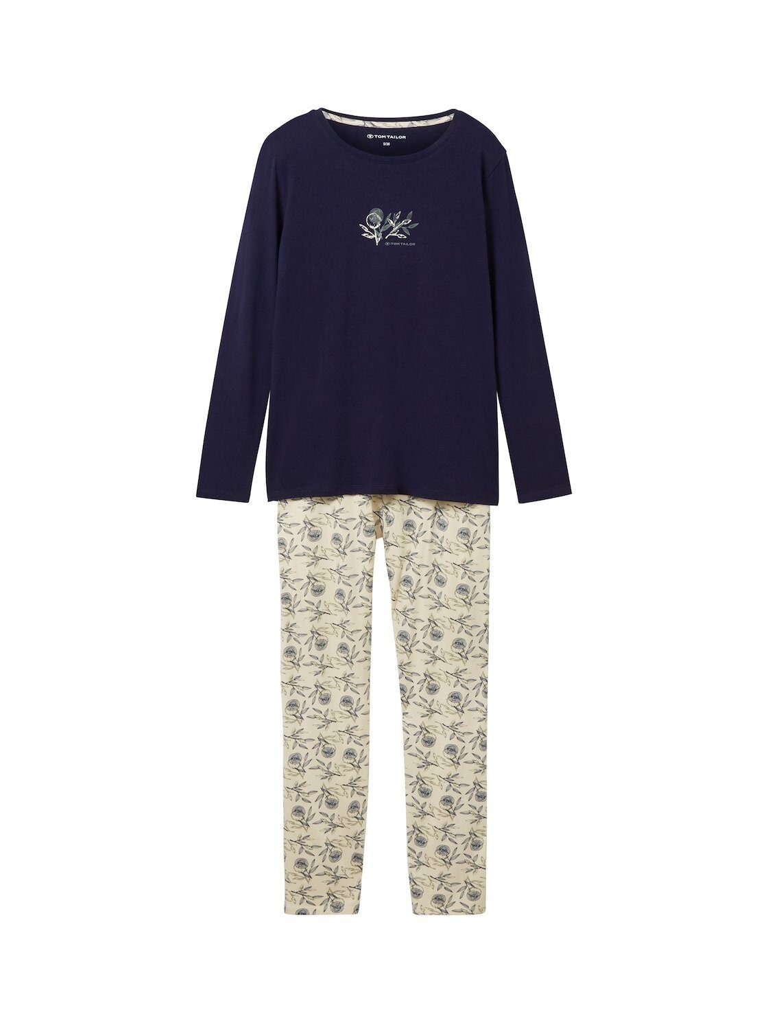 TOM TAILOR Schlafhose Pyjama mit Allover-Print