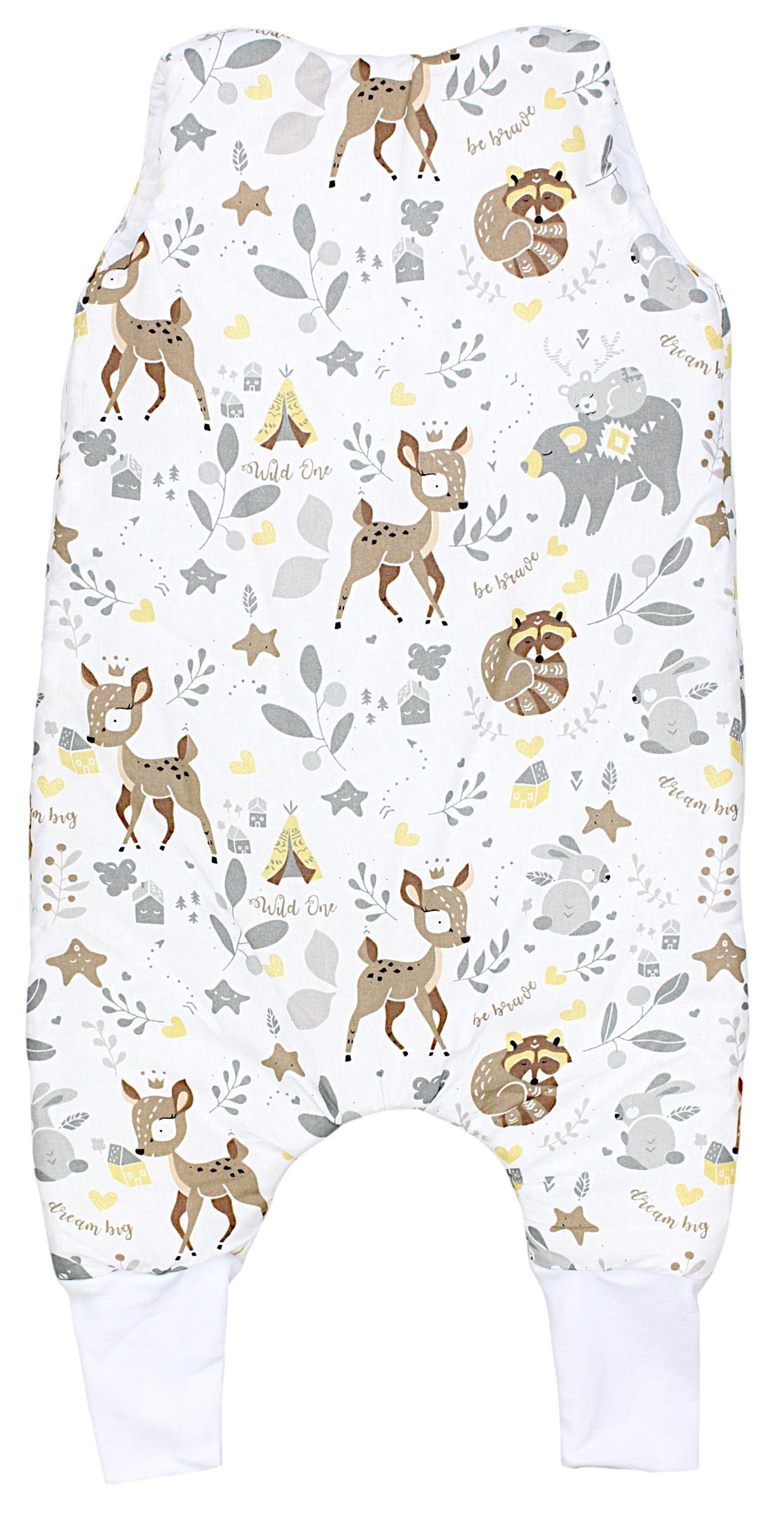 Winterschlafsack TupTam Babyschlafsack 2.5 TOG zertifiziert Wilde Tiere Beinen mit OEKO-TEX