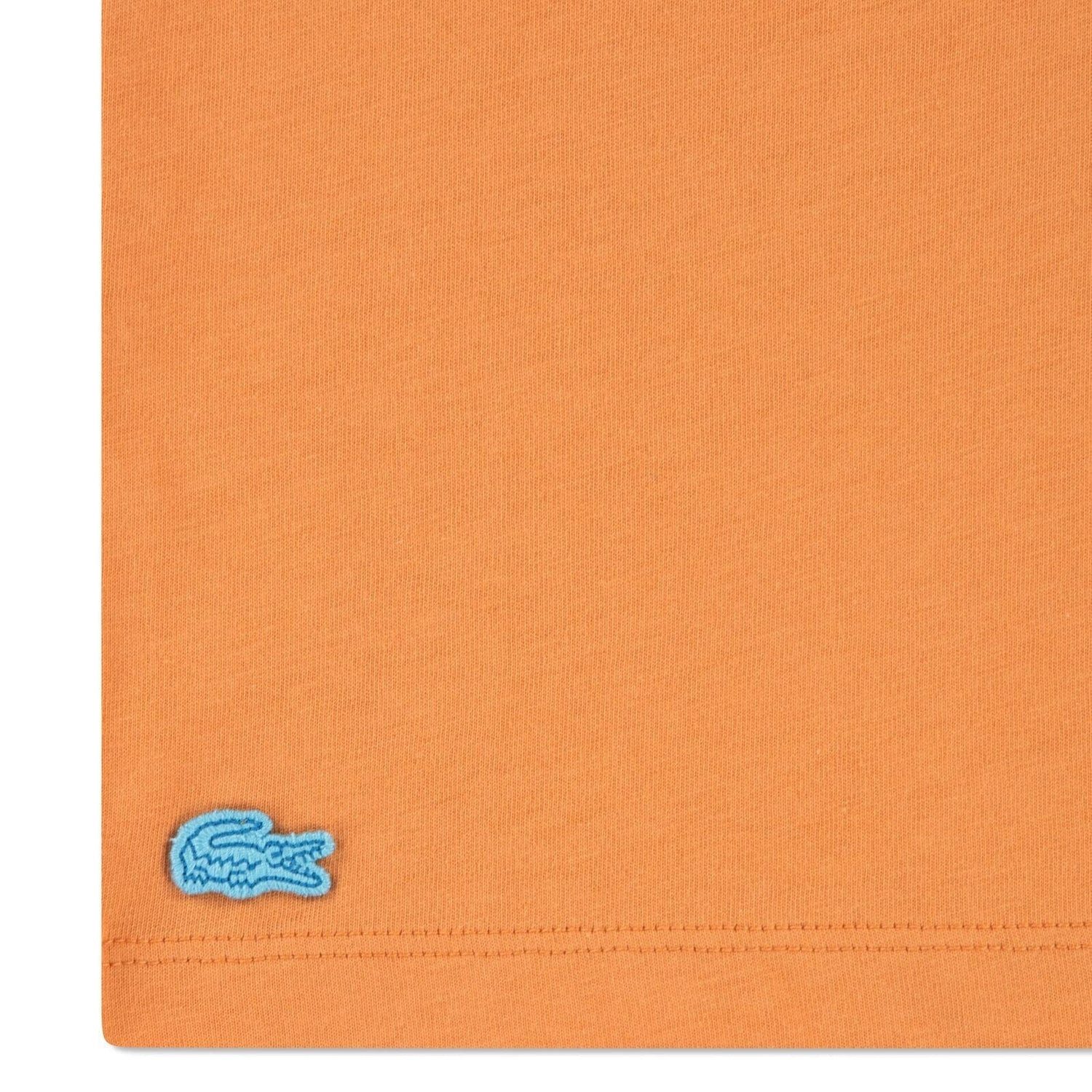 Lacoste T-Shirt Lacoste Kinder T-Shirt – Applique-Print Orange
