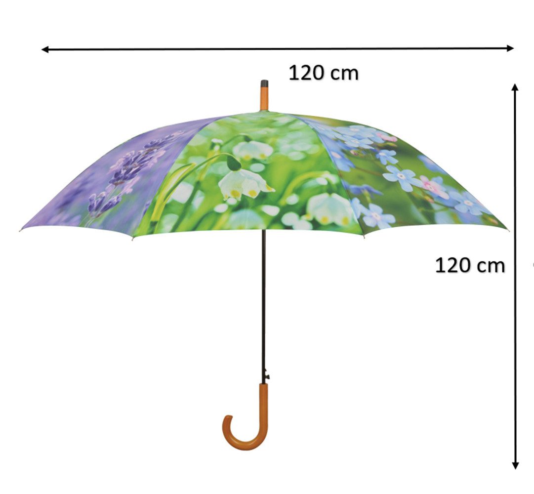 degawo Stockregenschirm Stockschirm BLUMEN Fotodruck und günstig online kaufen