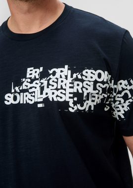 s.Oliver Kurzarmshirt T-Shirt aus Baumwolle Artwork