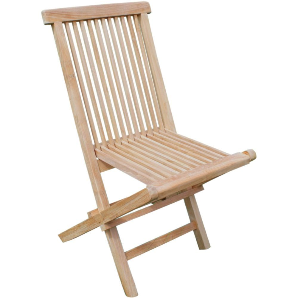 Garden Pleasure Gartenstuhl Klappstuhl JAVA Teak C-grade unbehandelt