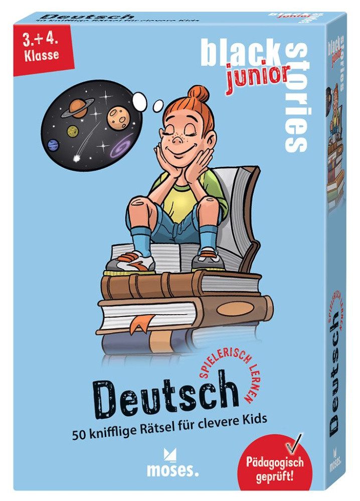 Moses. Verlag Spiel black stories junior Spielerisch lernen Deutsch