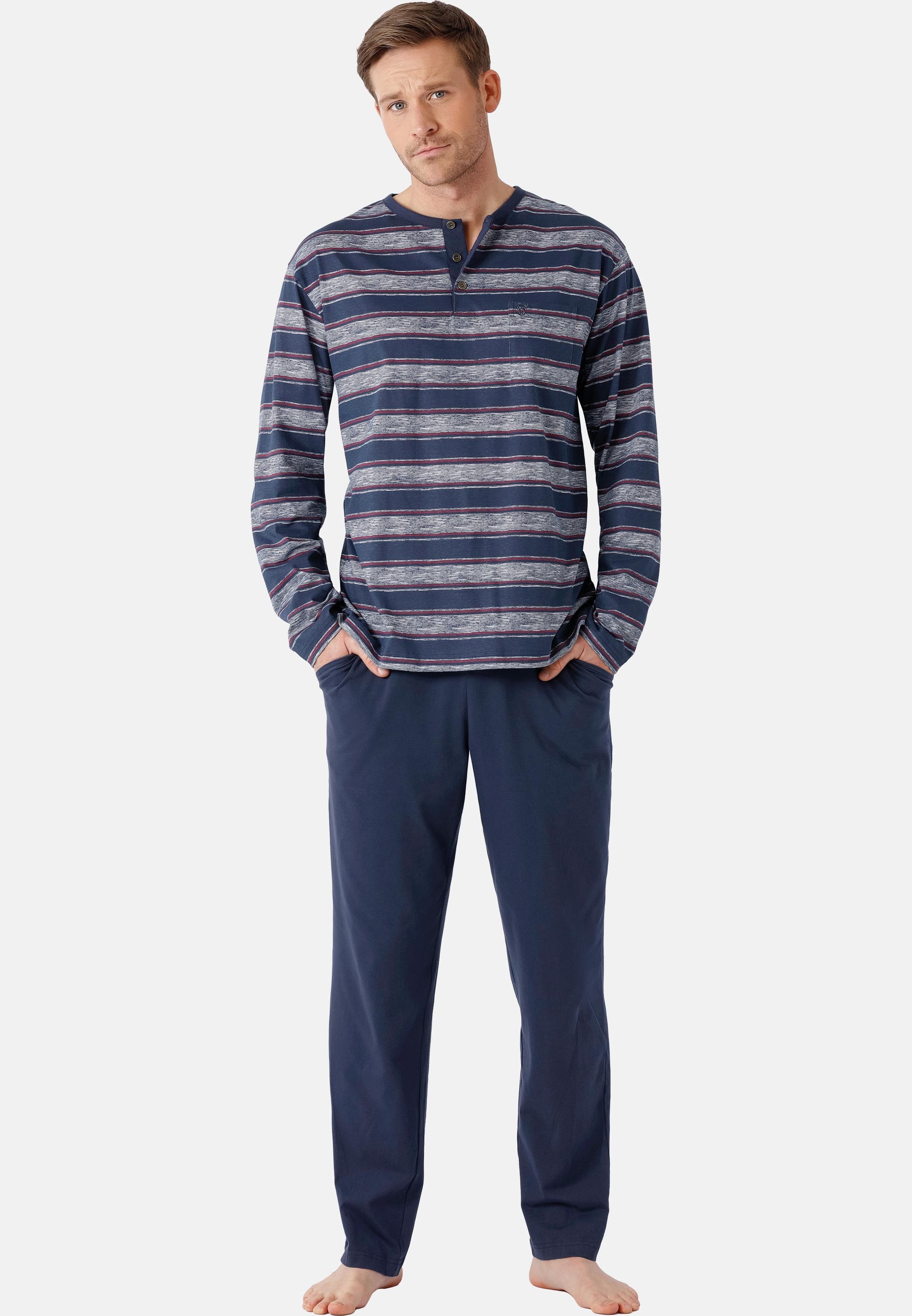 Hajo Pyjama Premium Cotton (Set, 2 tlg) Schlafanzug - Baumwolle - Atmungsaktiv