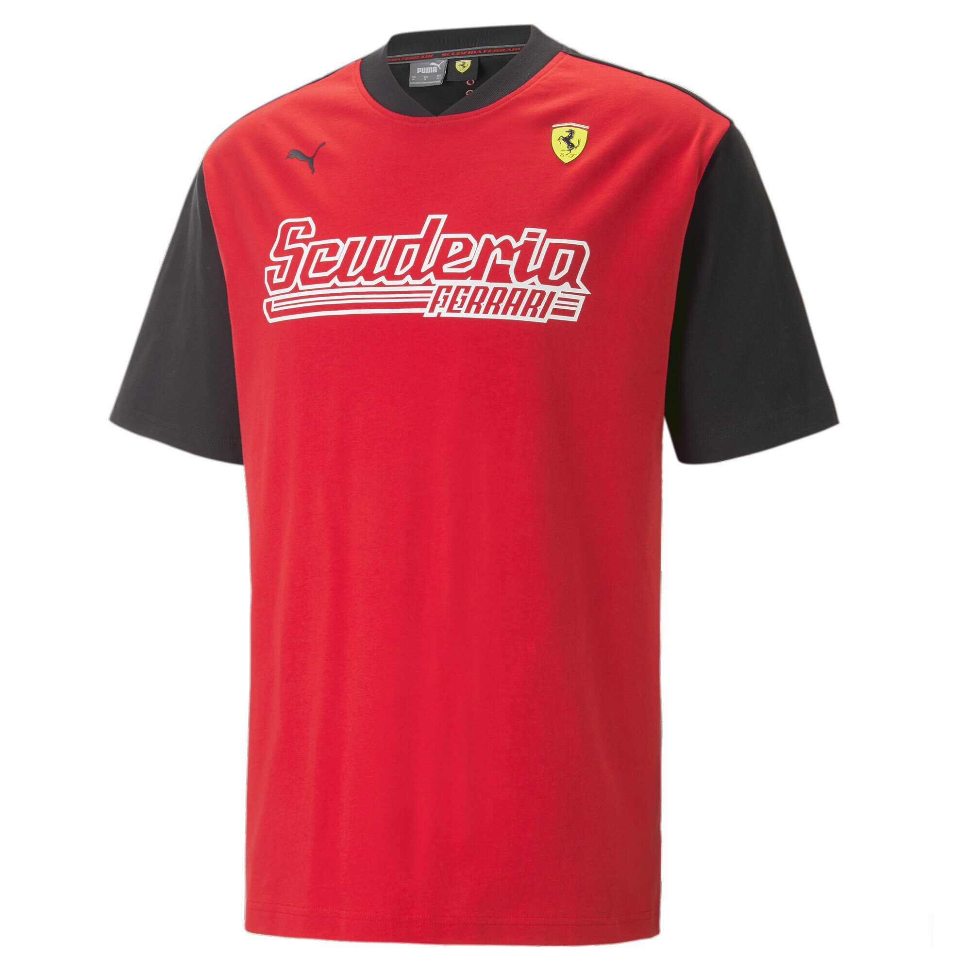PUMA T-Shirt Scuderia Ferrari Statement T-Shirt Herren Rosso Corsa Red