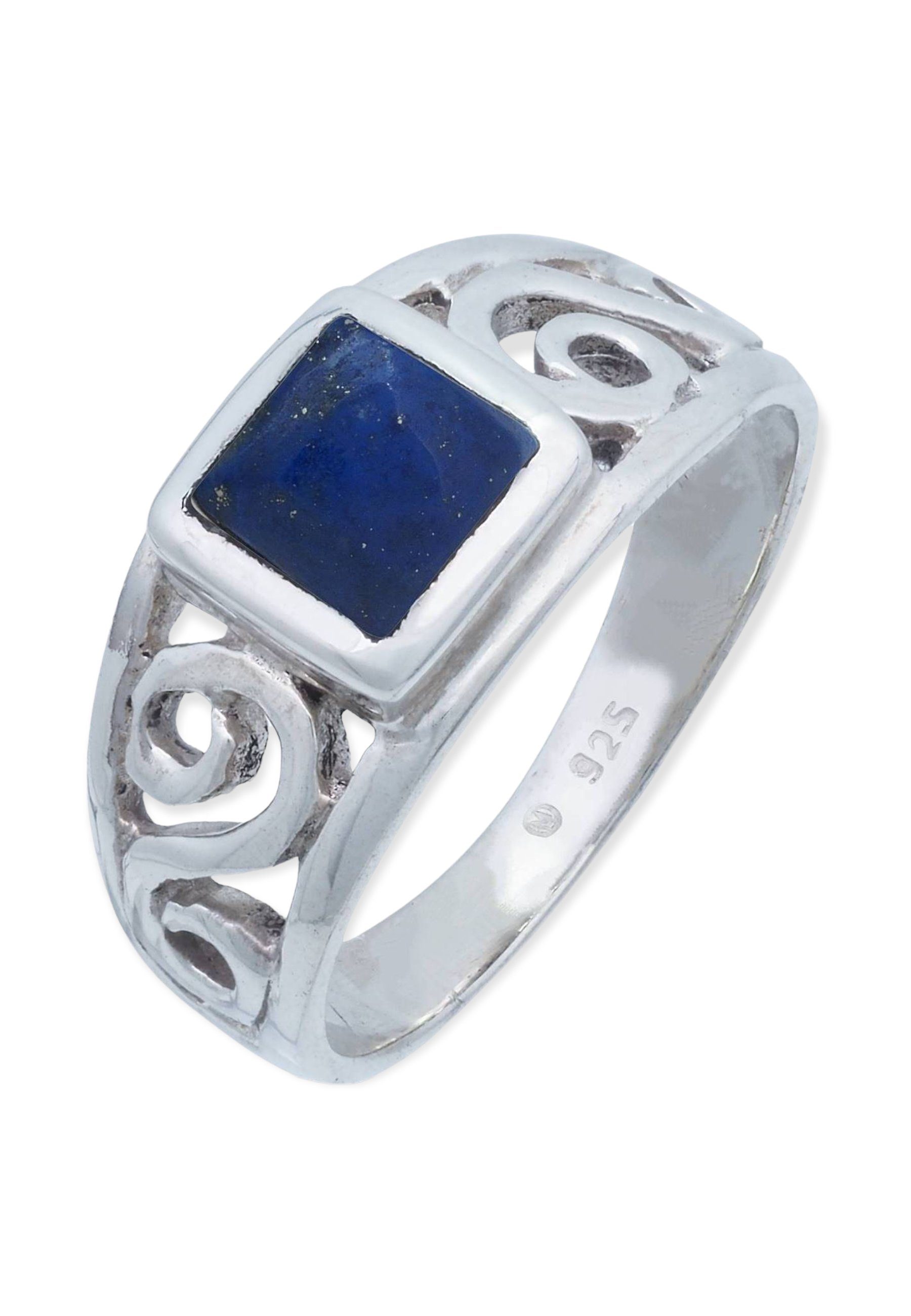 Lapis mantraroma Lazuli Silberring Silber 925er mit