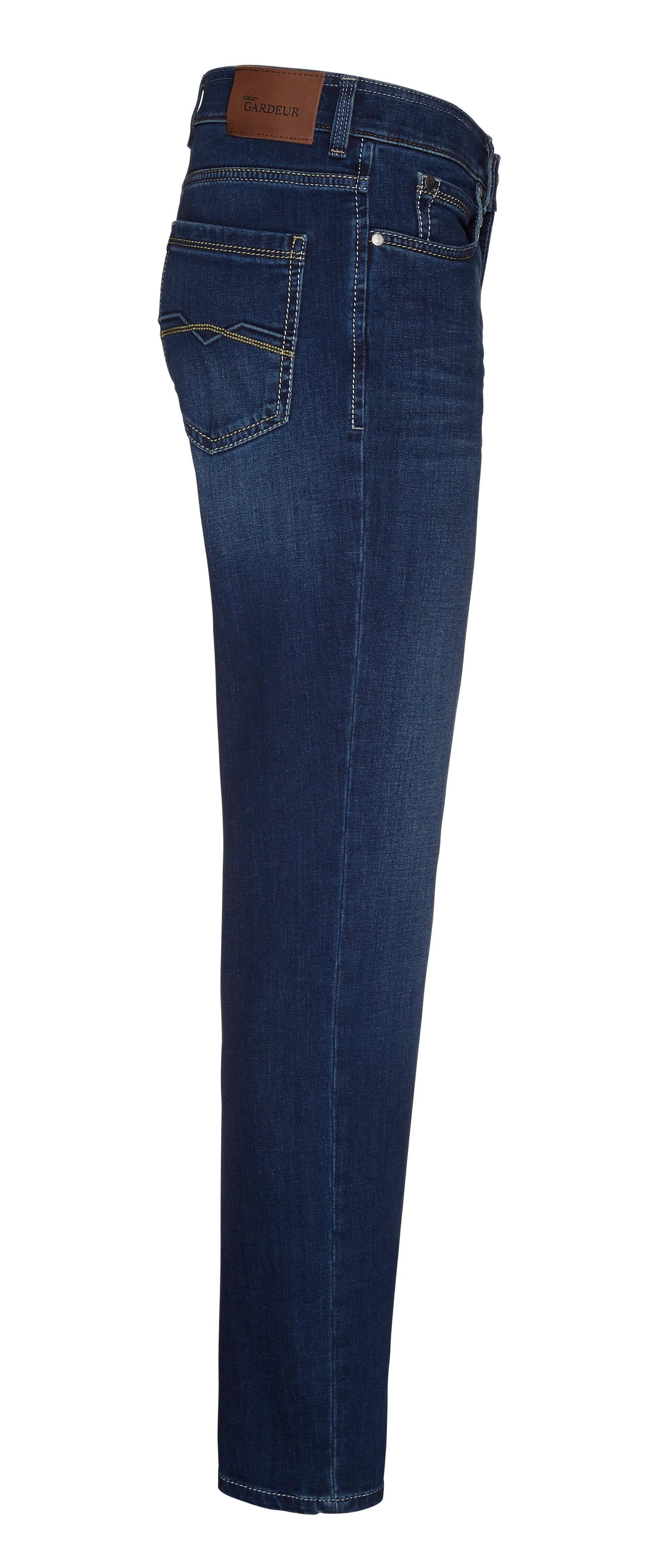 Atelier GARDEUR 5-Pocket-Jeans ATELIER GARDEUR BATU dark blue used 2-0-71001-68 - SUPERFLEX DENIM