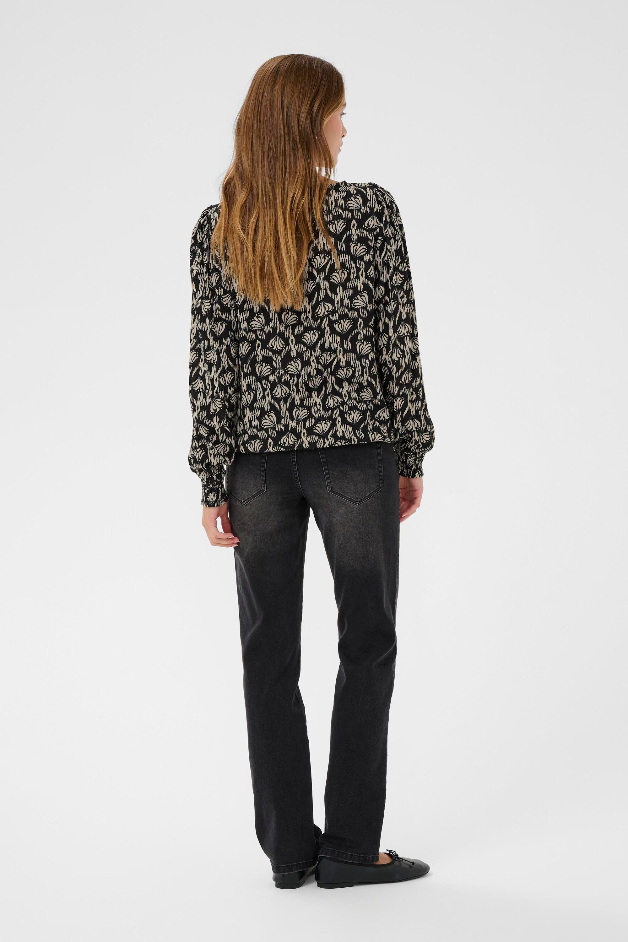 KAFFE Langarmbluse Langarm-Bluse KArikka günstig online kaufen