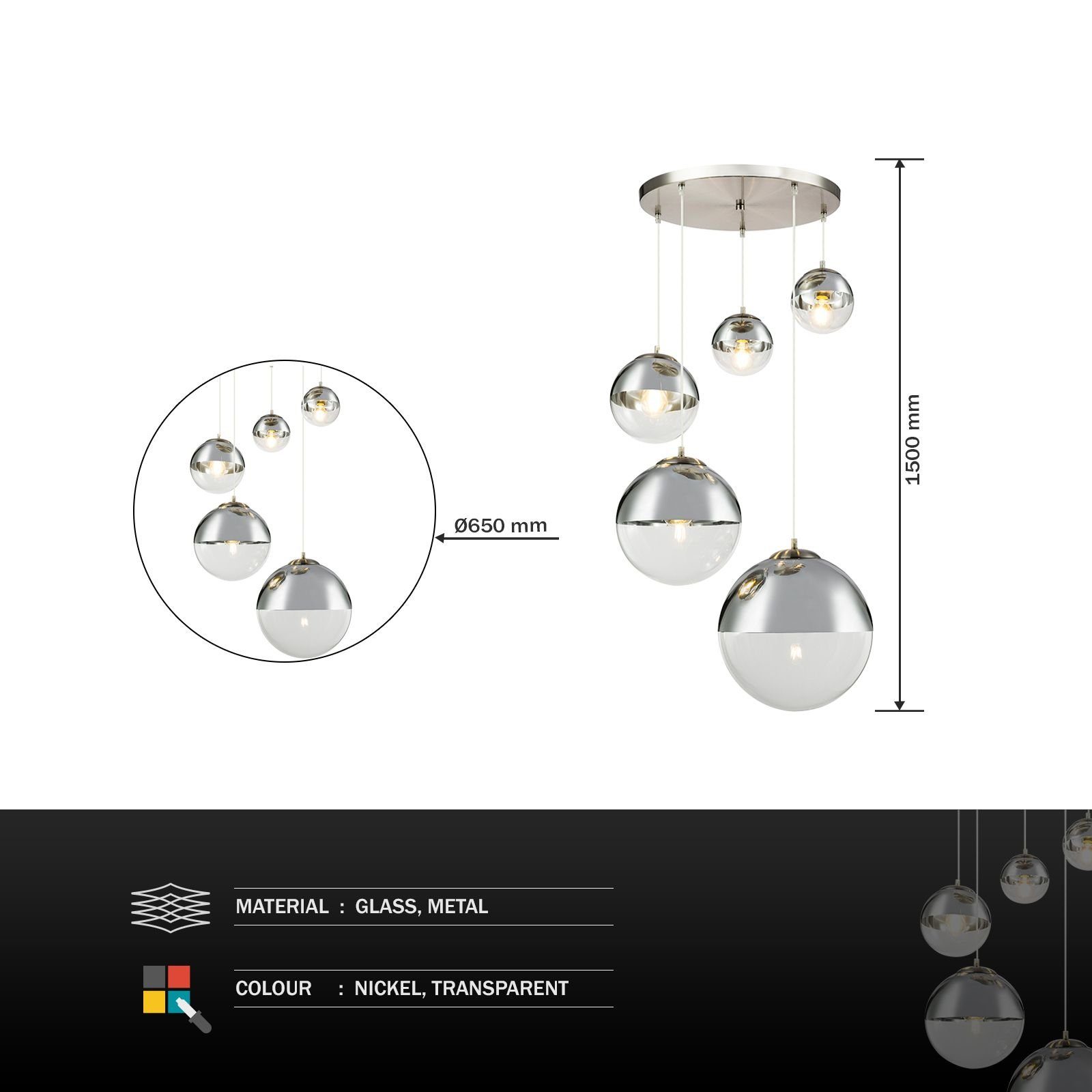 GLOBO LIGHTING Hängeleuchte Hängeleuchte Esszimmer Hängelampe günstig online kaufen