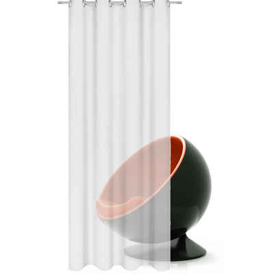 Vorhang Halbtransparenter Ösenvorhang - 140x245cm aus 100% Polyester, JEMIDI, (1 St)