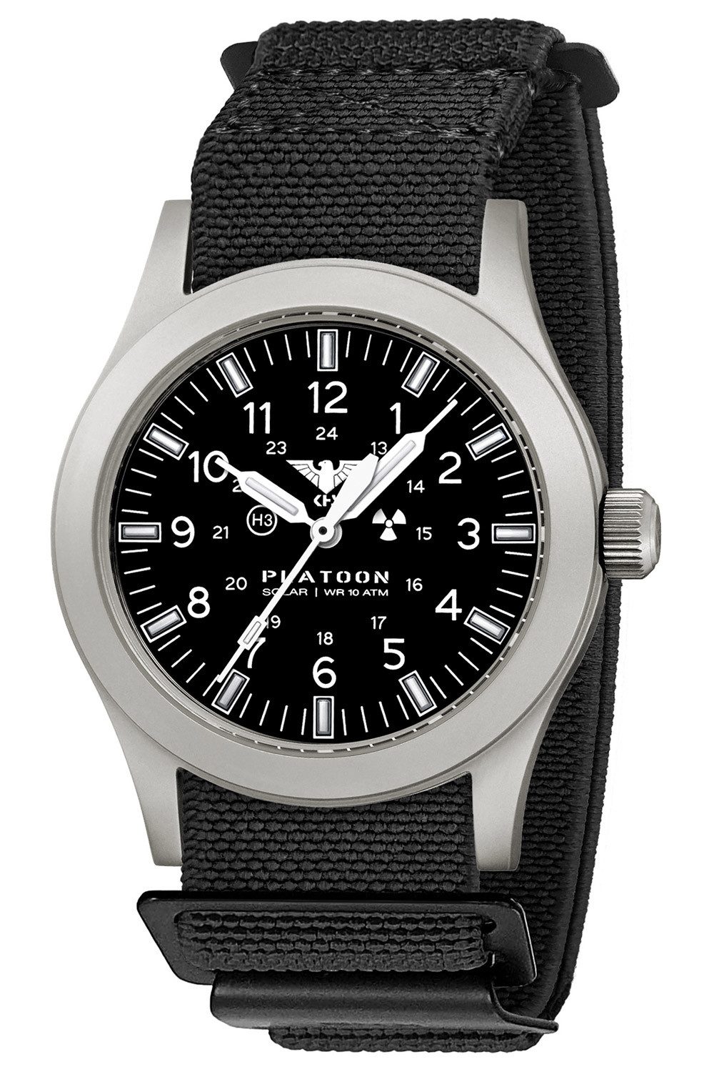 KHS Solaruhr Platoon Solar Stahl/Schwarz