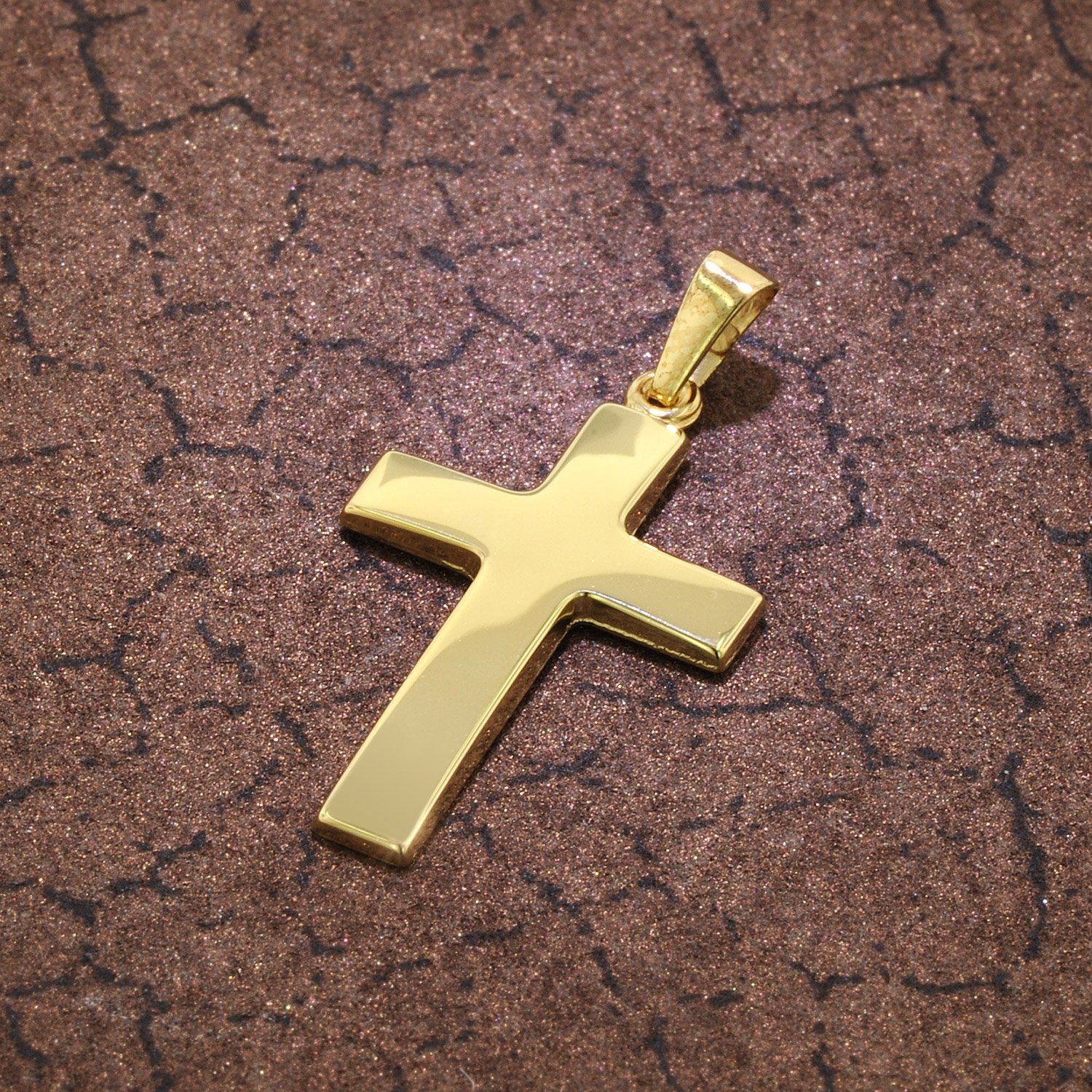 trendor Kreuzanhänger Kreuz Gold 585 (14 günstig online kaufen