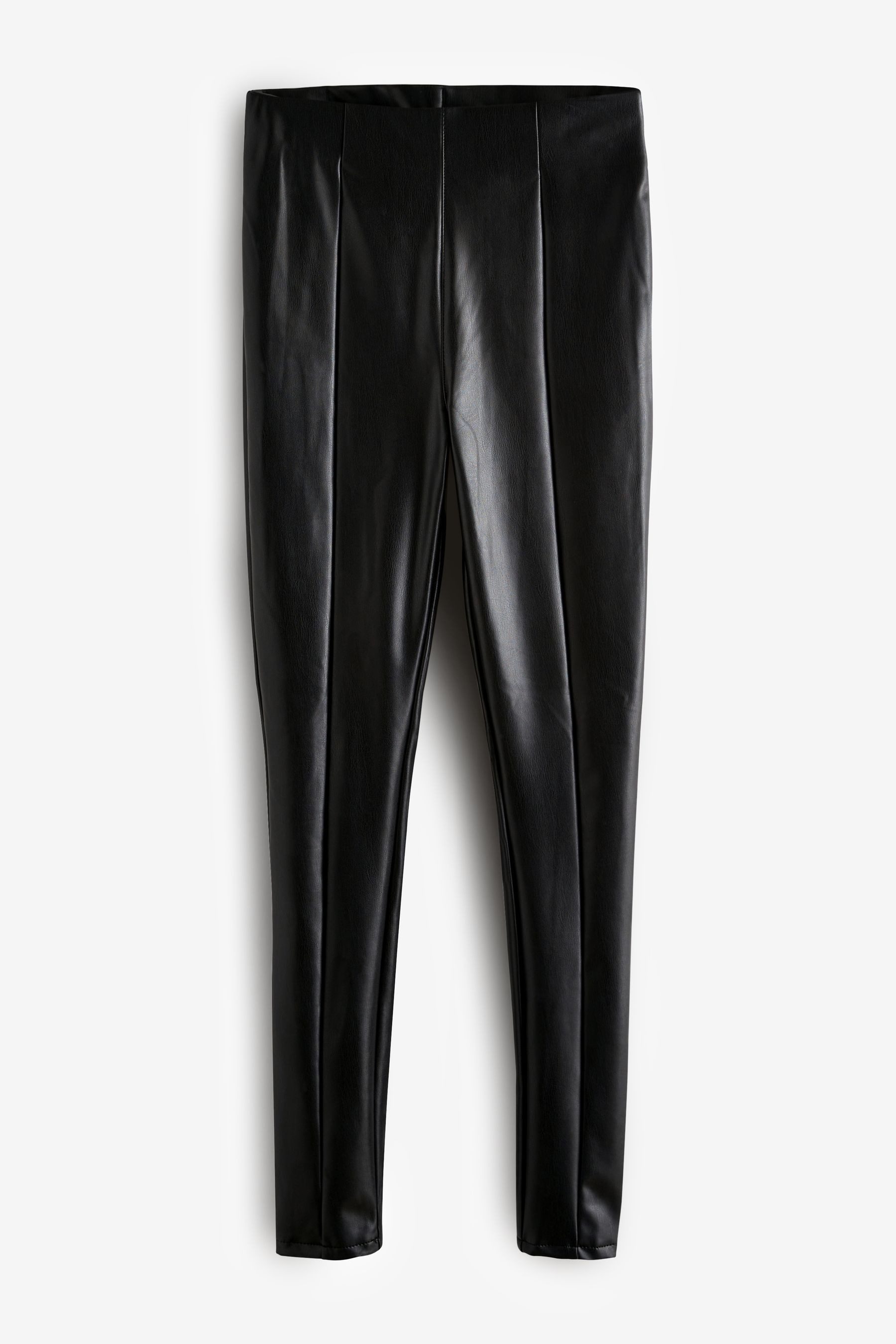 Leggings Kunstleder-Leggings aus Polyurethan, Kurzgröße
