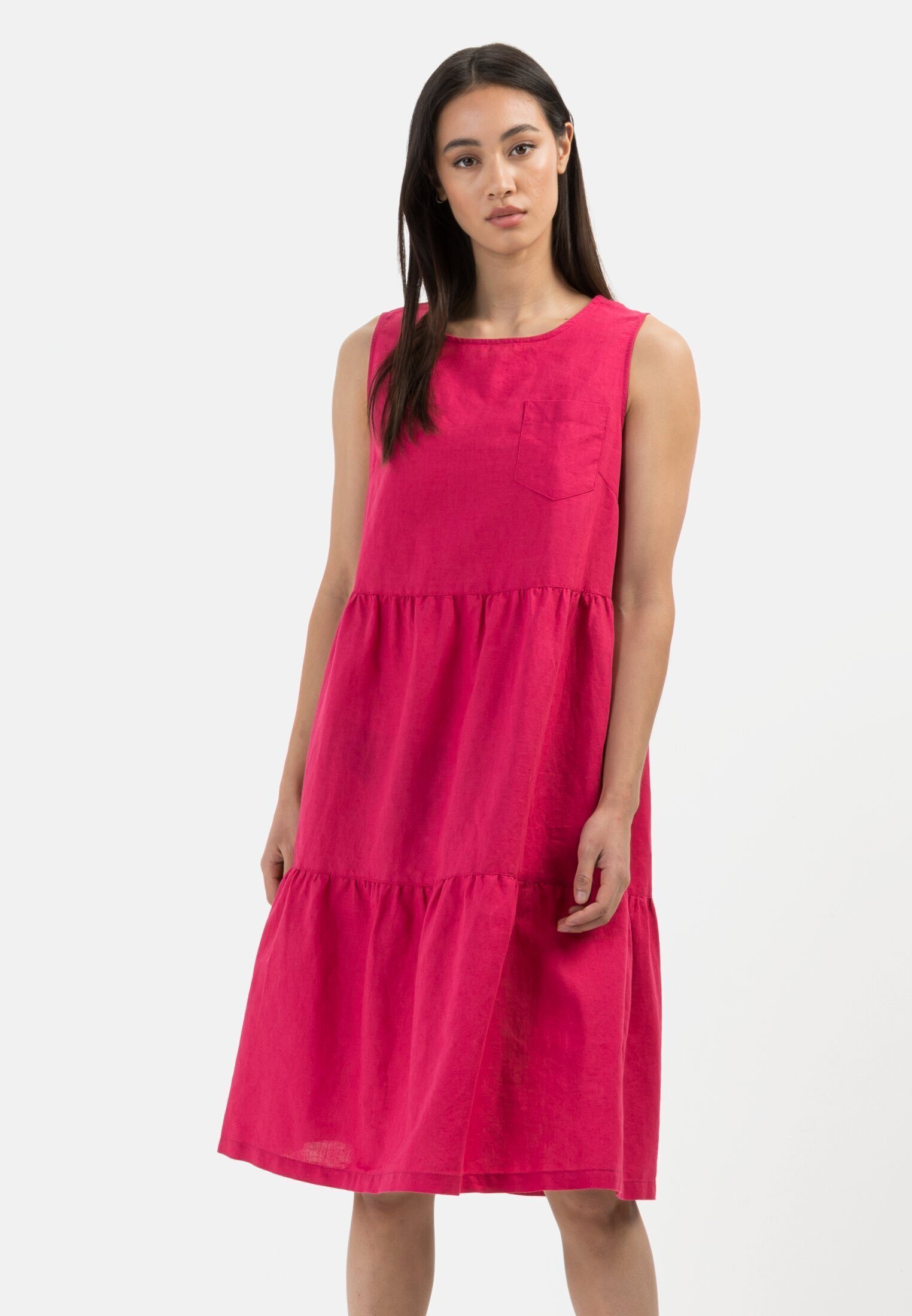 camel active Sommerkleid aus Leinenmix Pink