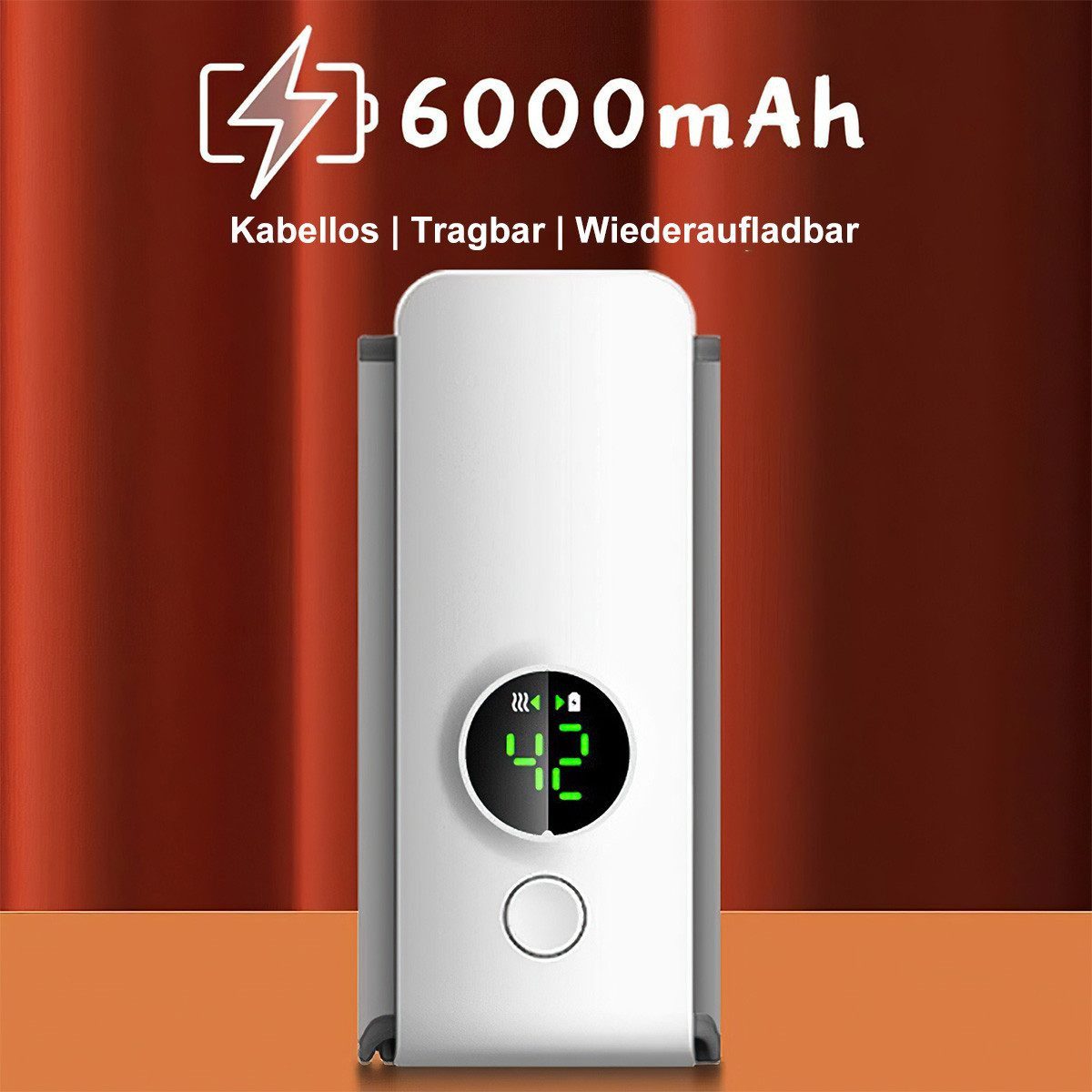 Novzep Babyflaschenwärmer Flaschenwärmer für Babyflaschen – wiederaufladbar & mobil