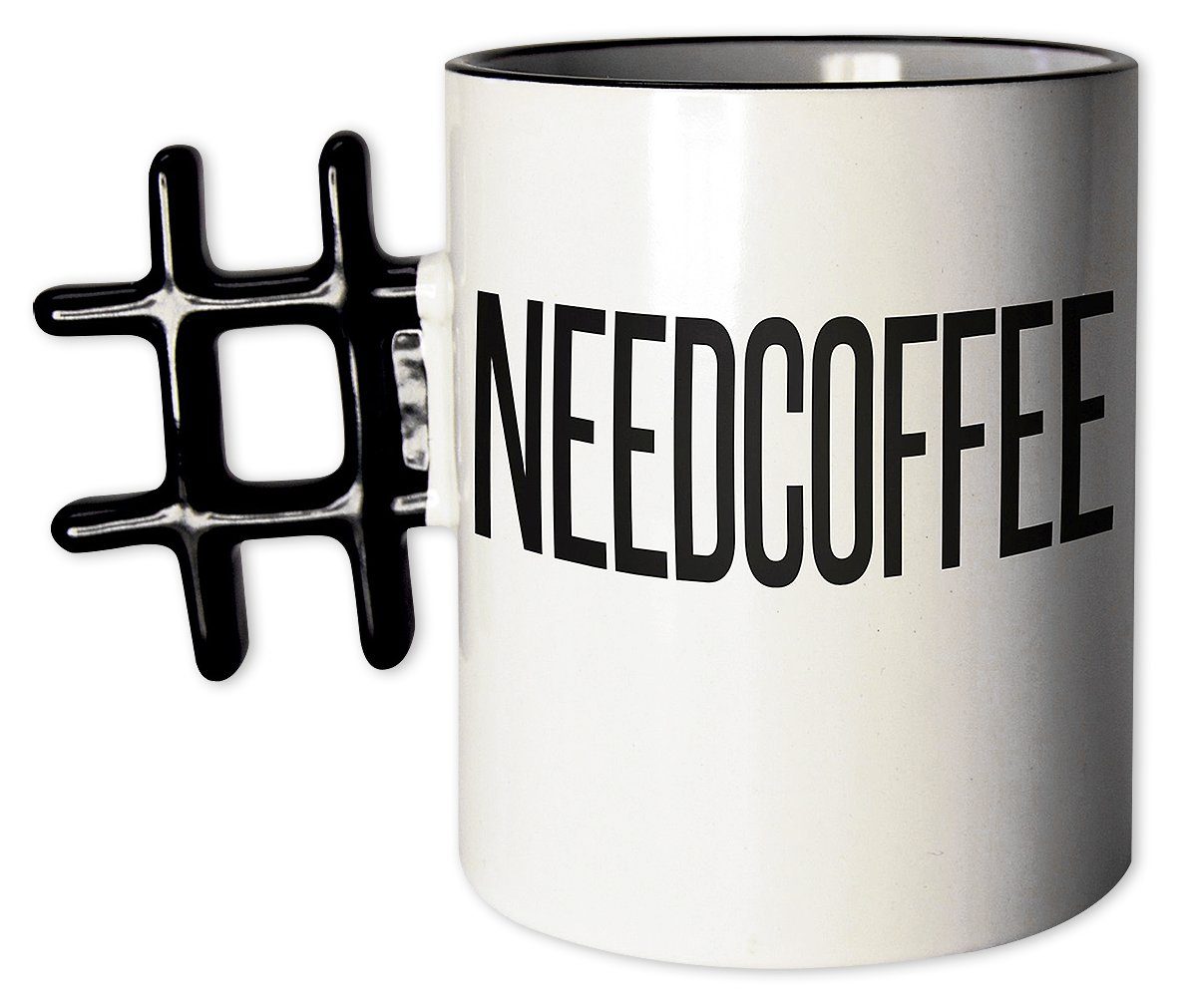 Close 100% Tasse Tasse Keramik Hashtag Up NEEDCOFFEE,
