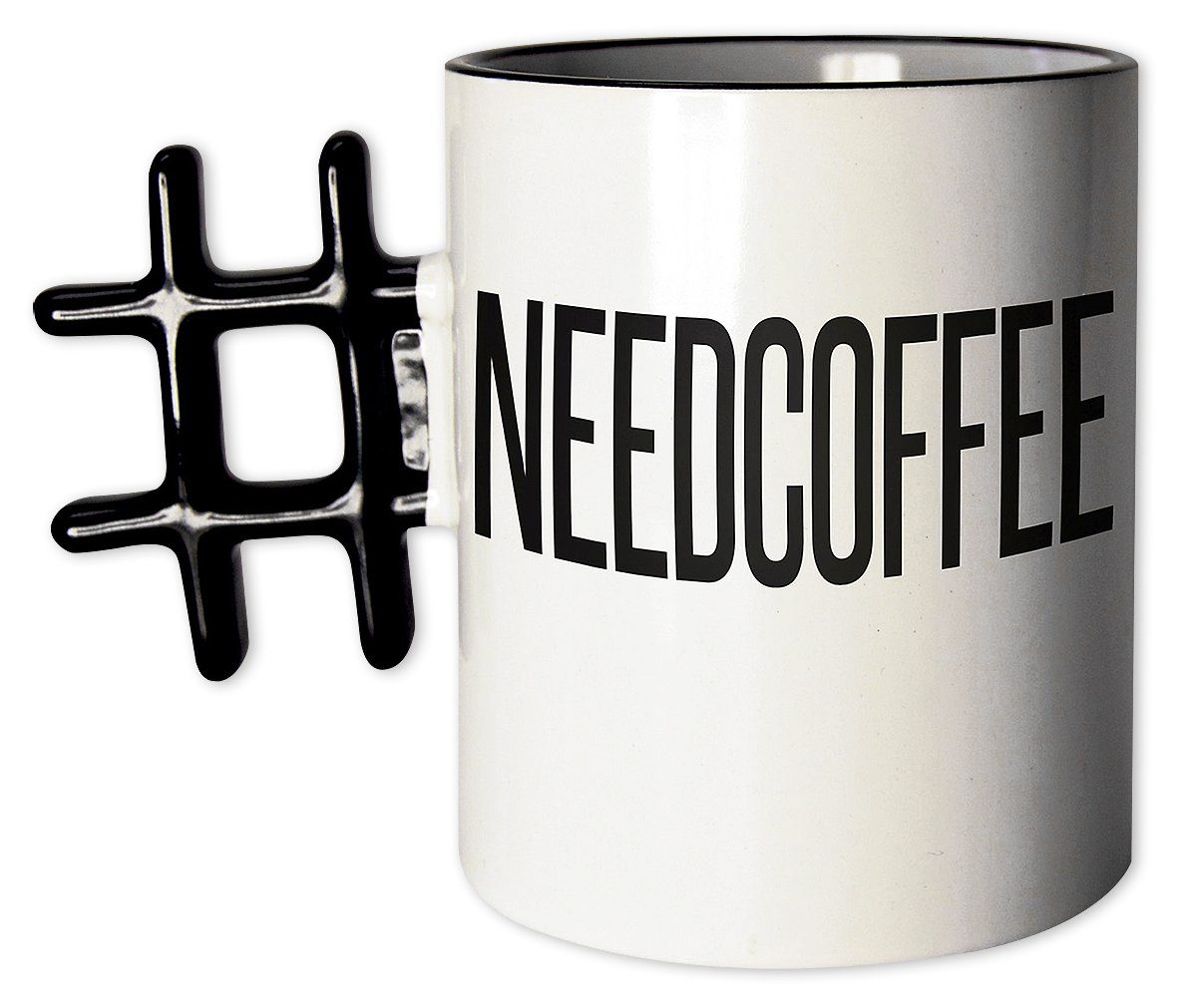 Up Tasse 100% Keramik Close Hashtag NEEDCOFFEE, Tasse