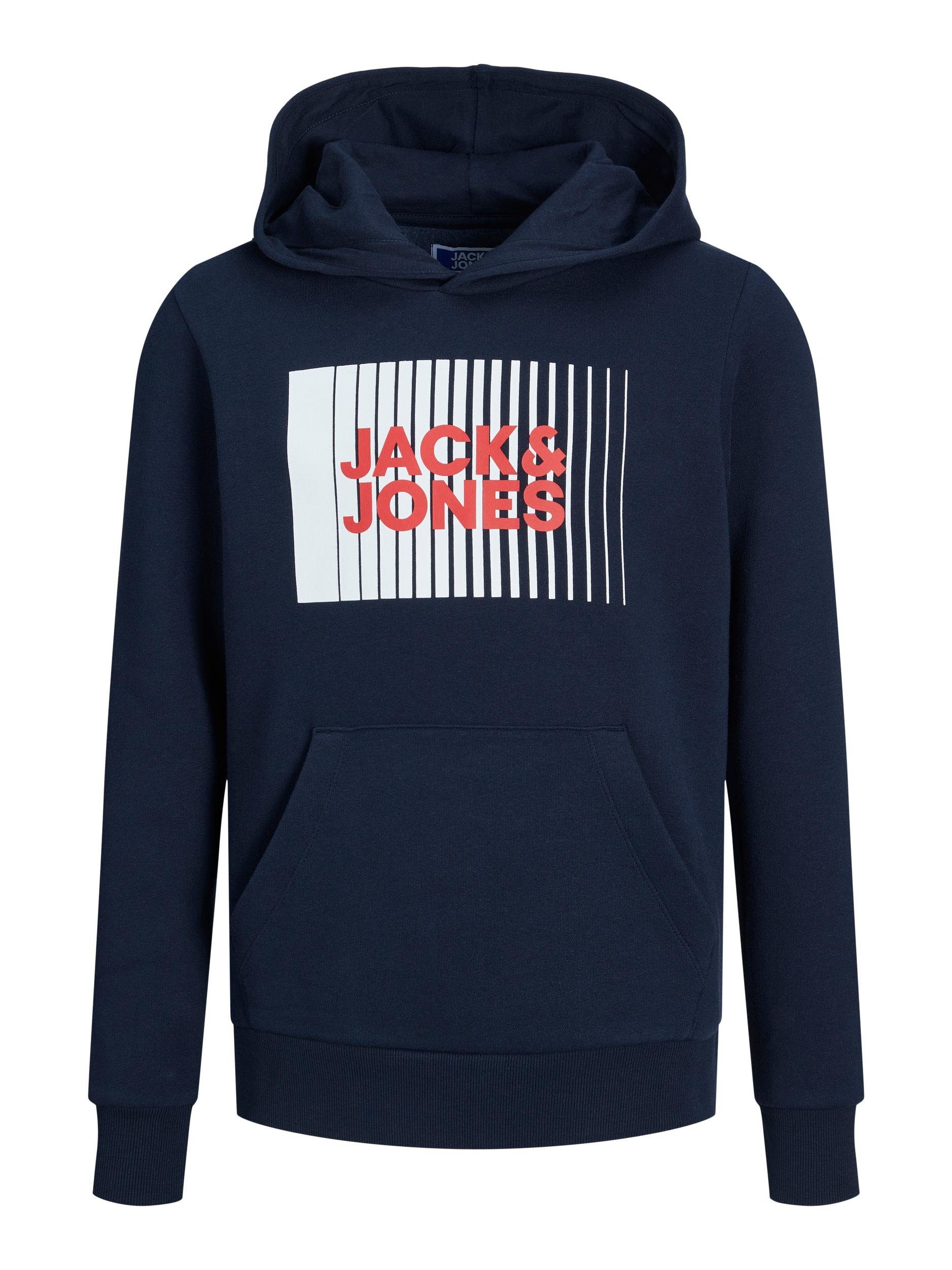 Jack & Jones Junior Sweatshirt JJECORP LOGO SWEAT HOOD PLAY JNR navy blazer | Sweatshirts