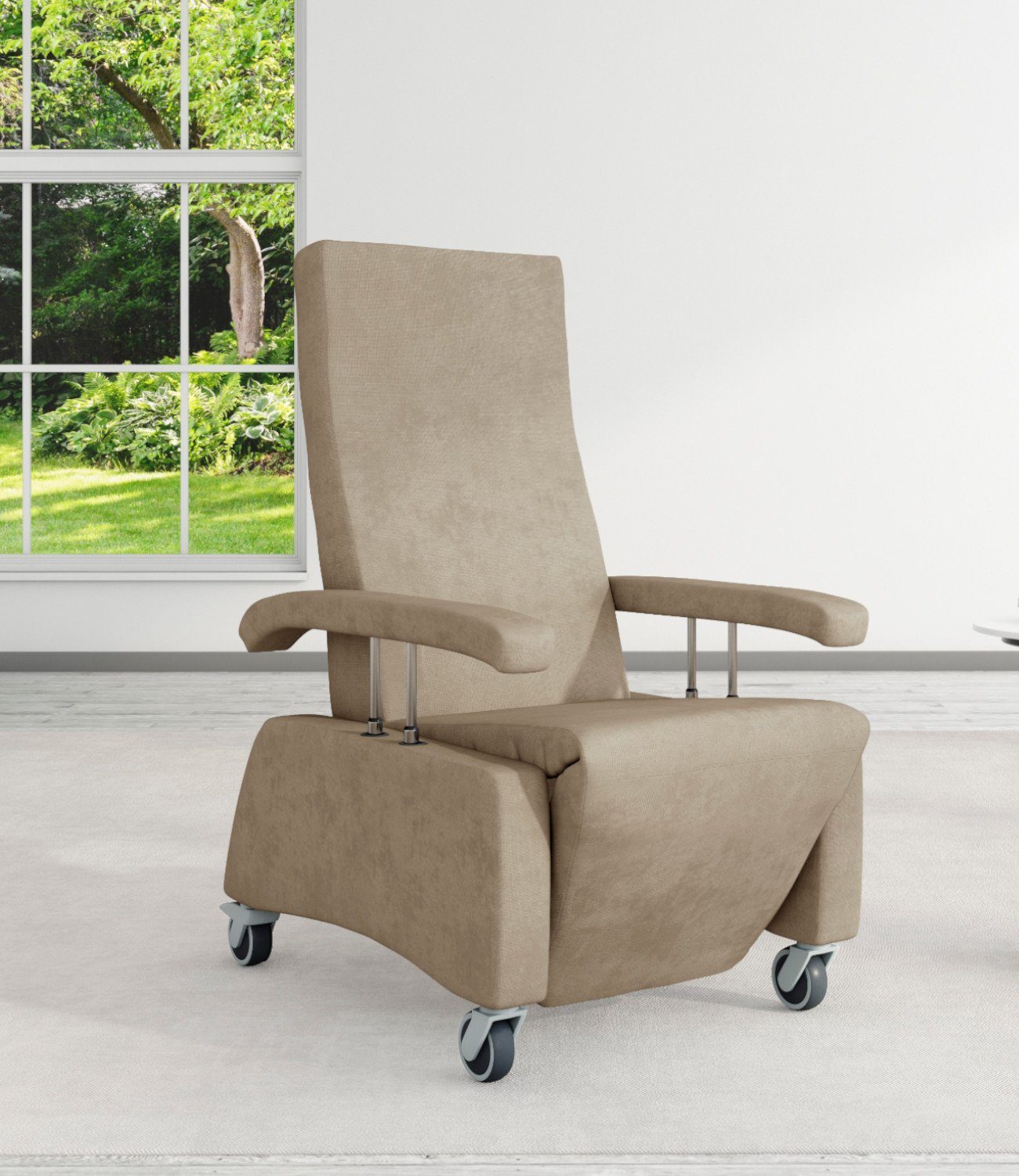 Devita Relaxsessel elektrischer Pflegesessel Lutra easy Relax mit Rollen bis 120 kg, mit Relaxfunktion