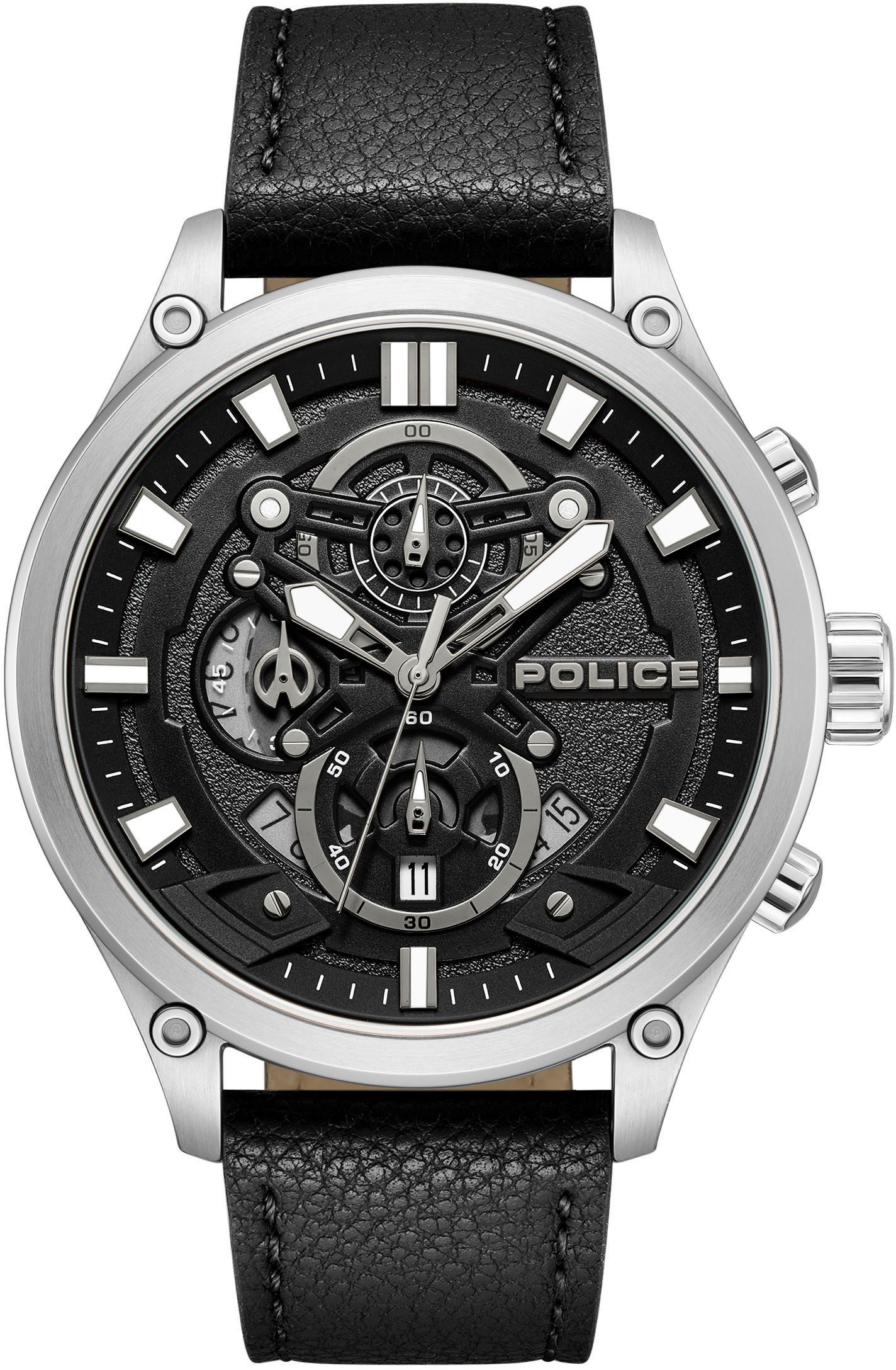 Police Multifunktionsuhr WADDEN PEWGC0054205, Quarzuhr, Armbanduhr, günstig online kaufen