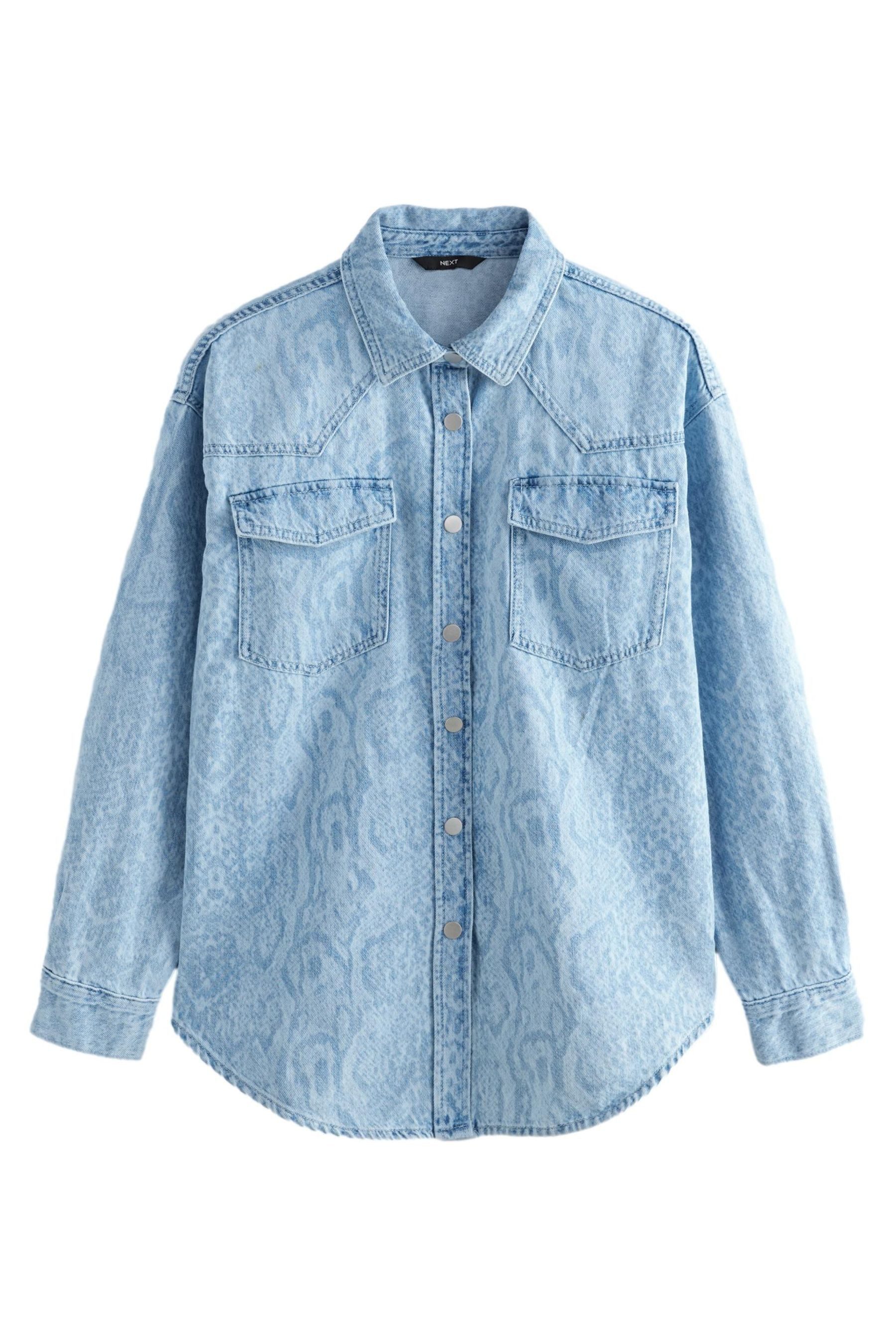 Next Jeanshemd Oversize-Denimhemd aus 100 % Baumwolle günstig online kaufen