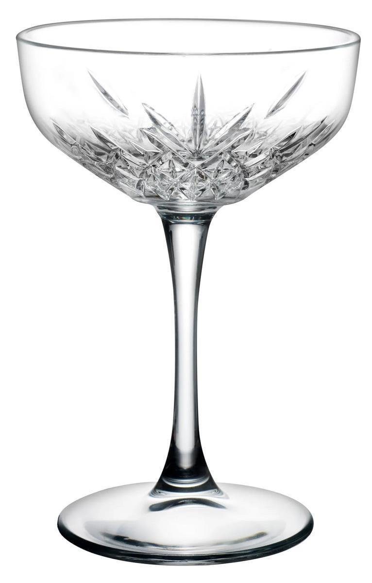 Pasabahce Cocktailglas Pasabahce Timeless Sekt/Cocktailschale 4er Set, Kristallglas