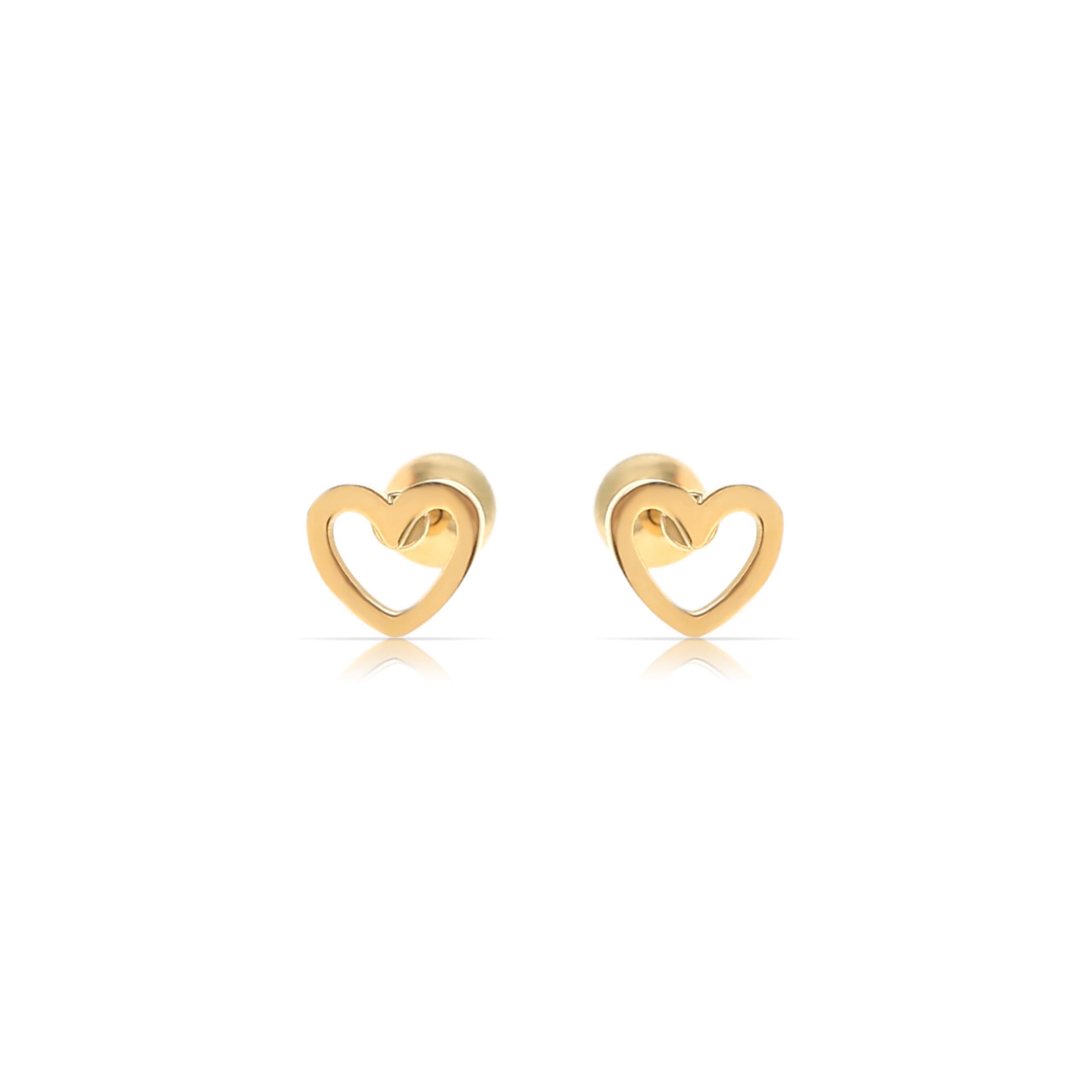 Made by Nami Ohrring-Set Herz Ohrringe Gold Damen Wasserfester Schmuck, Minimalistisch Geschenk für Sie