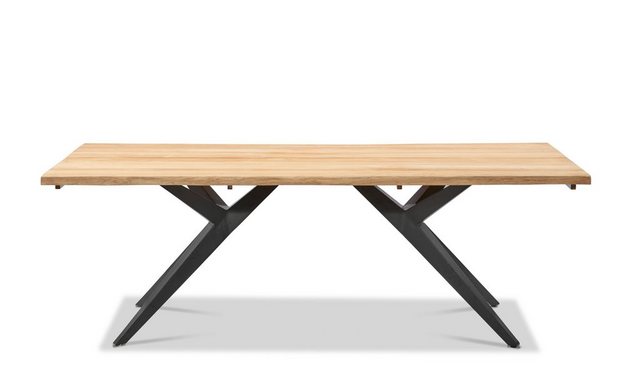 Gartentisch »Freilicht - Tisch: Holland«, Teak massiv gebürstet mit Baumkante, Aluminium Gestell, Länge 220 cm Gartentisch »Freilicht - Tisch: Holland«, Teak massiv gebürstet mit Baumkante, Aluminium Gestell, Länge 220 cm