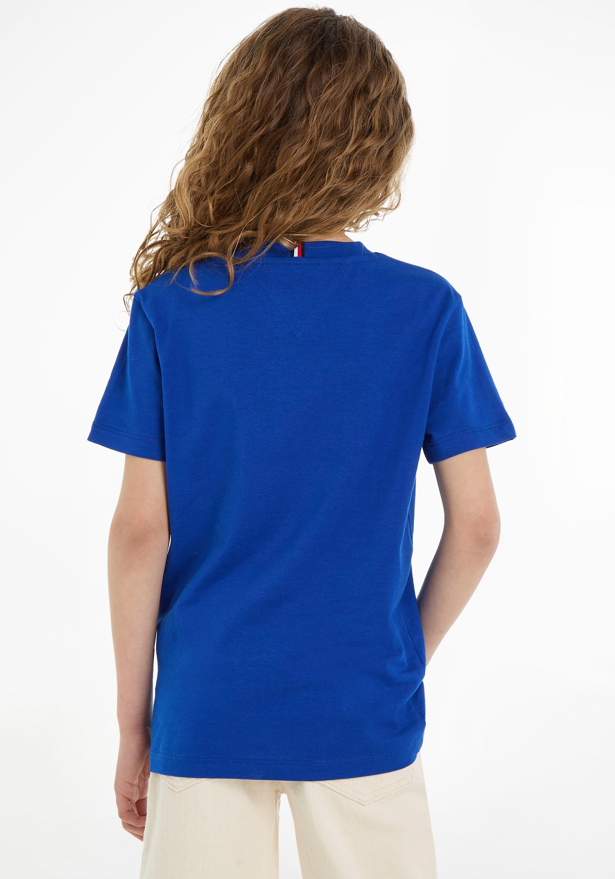 Tommy Hilfiger ESSENTIAL bis Kinder 16 S/S U Jahre T-Shirt ultra TEE blue