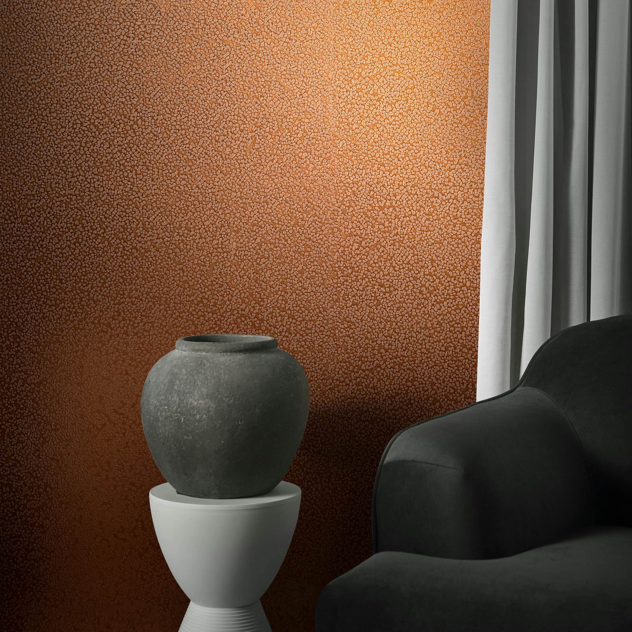 Marburg Vliestapete Tapete Glänzender Hammerschlag, glänzend, moderne Vliestapete für Wohnzimmer Schlafzimmer Küche