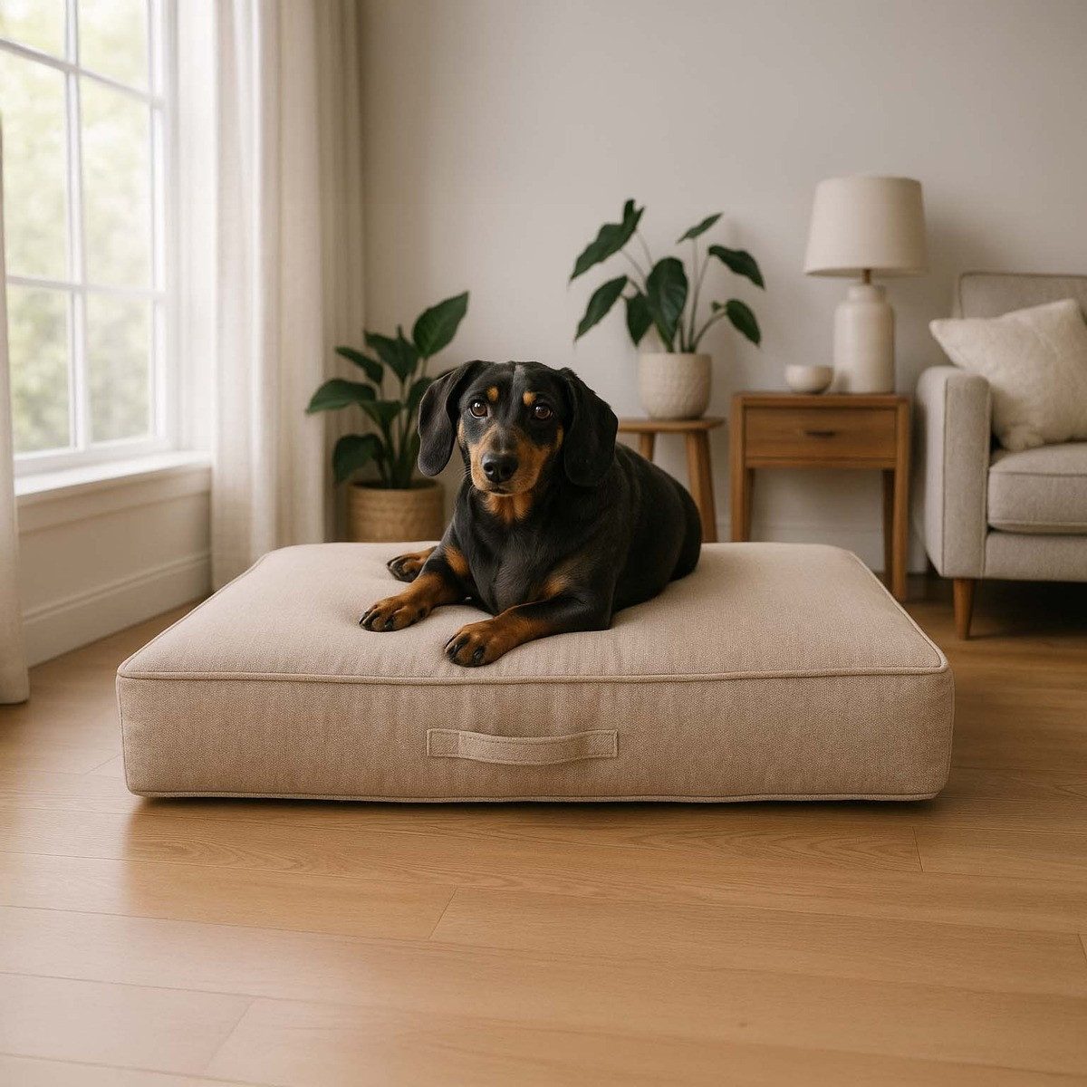 DUVO+ Tierkissen Hundekissen Duratex Otho mit Federn beige günstig online kaufen