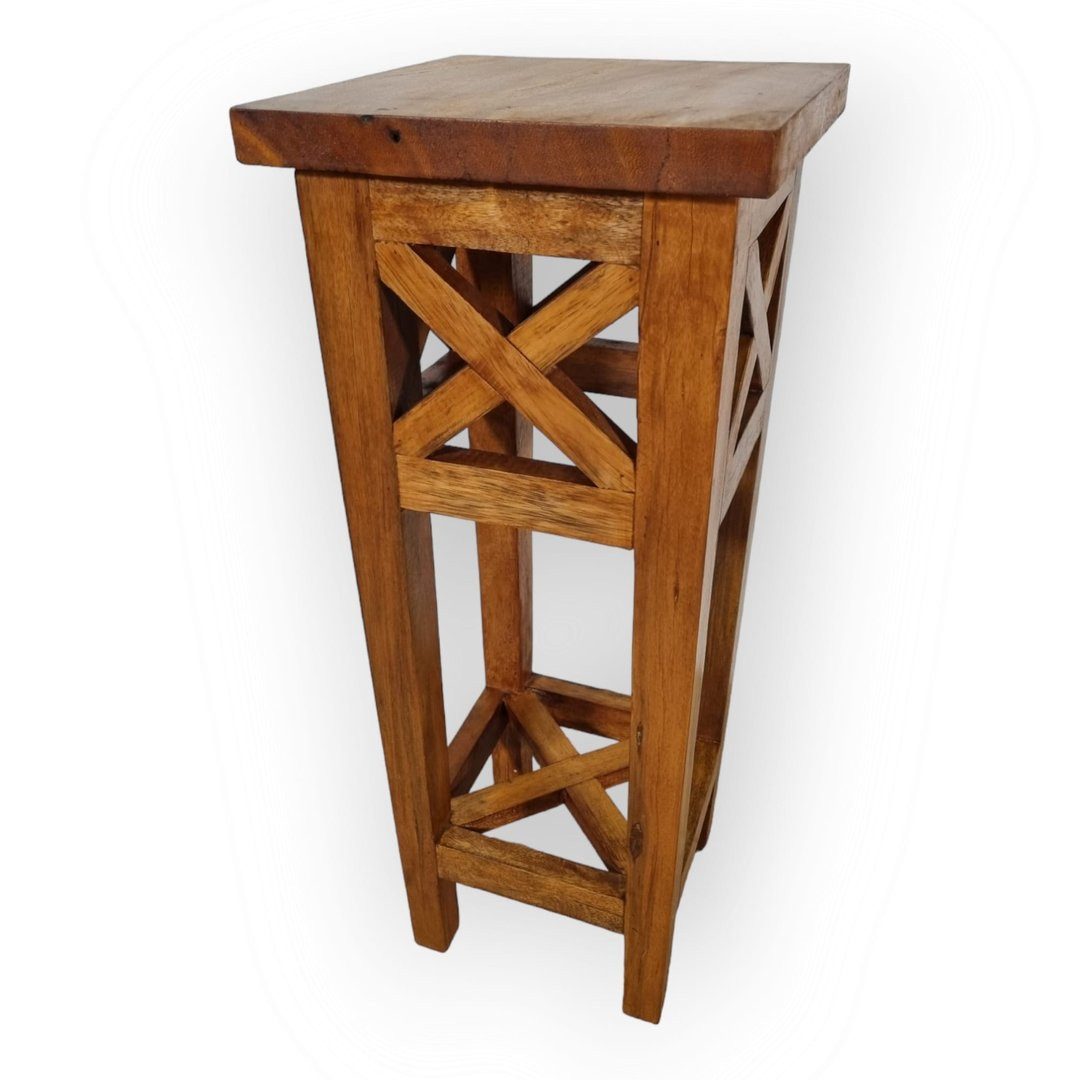 Kinaree Blumentisch Holz Blumenständer BEDFORD, Massivholz Vintage-Look, 75 cm (1-St)