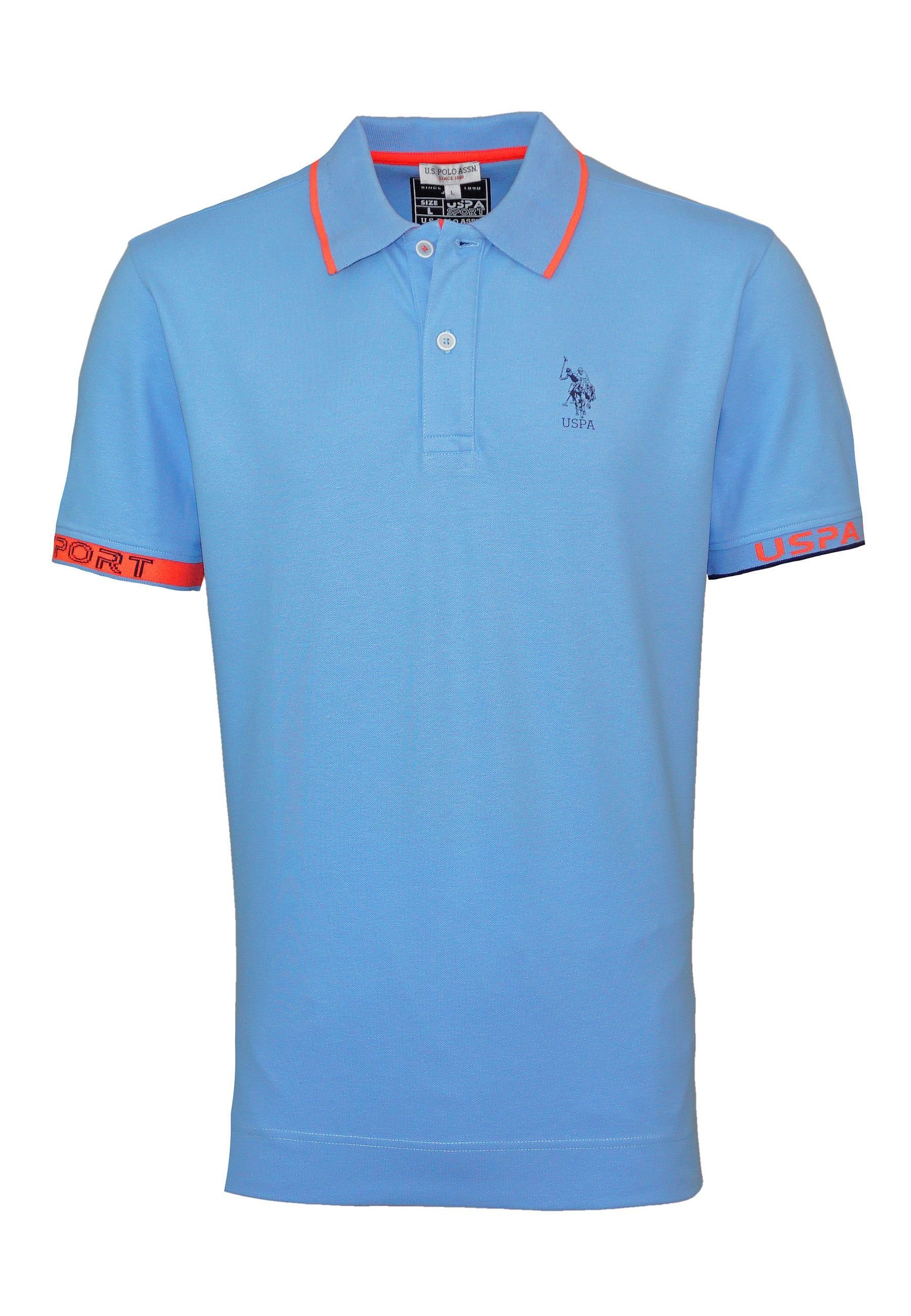 U.S. Polo Assn Poloshirt Shirt Poloshirt CAAD (1-tlg) hellblau