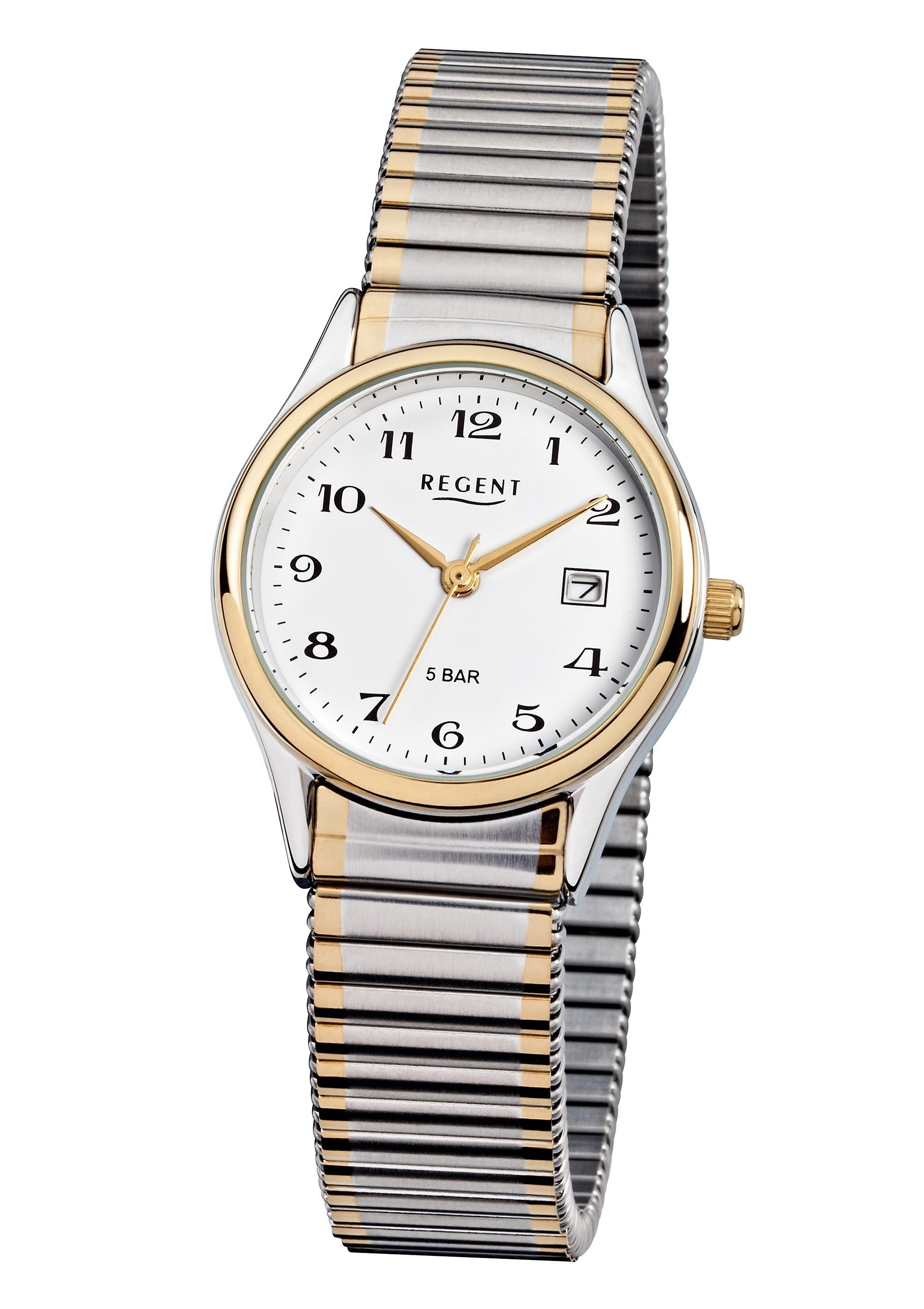 Regent Quarzuhr F461, 12310133, Armbanduhr, Damenuhr, Flexband, Zugband, Ed günstig online kaufen