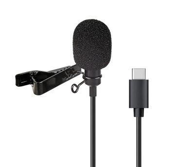 ayex Mikrofon Lavalier mit Type-C z.B. für Android-Geräte und PCs