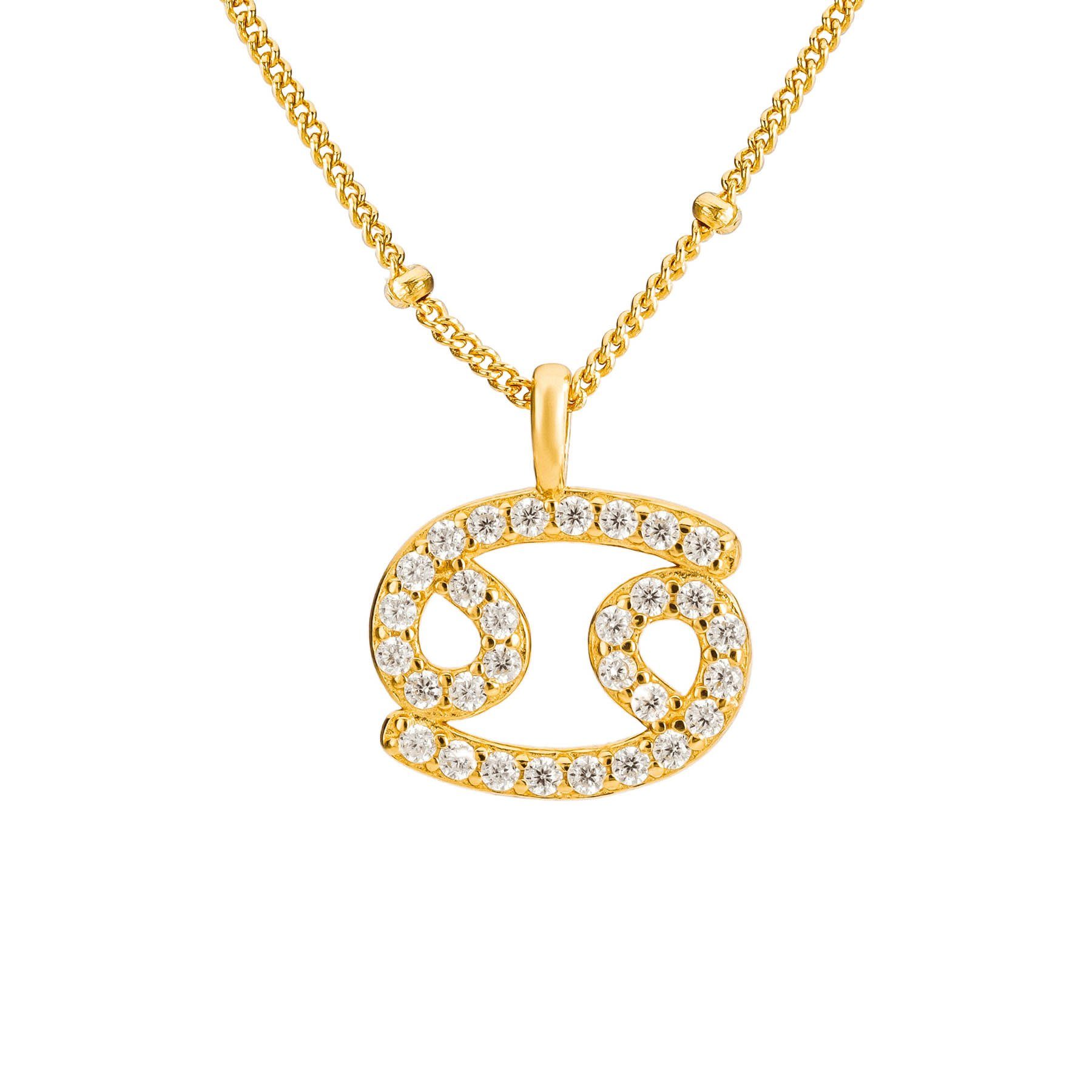 Brandlinger Kette mit Anhänger Sternzeichenkette, Silber 925 vergoldet, Ste günstig online kaufen