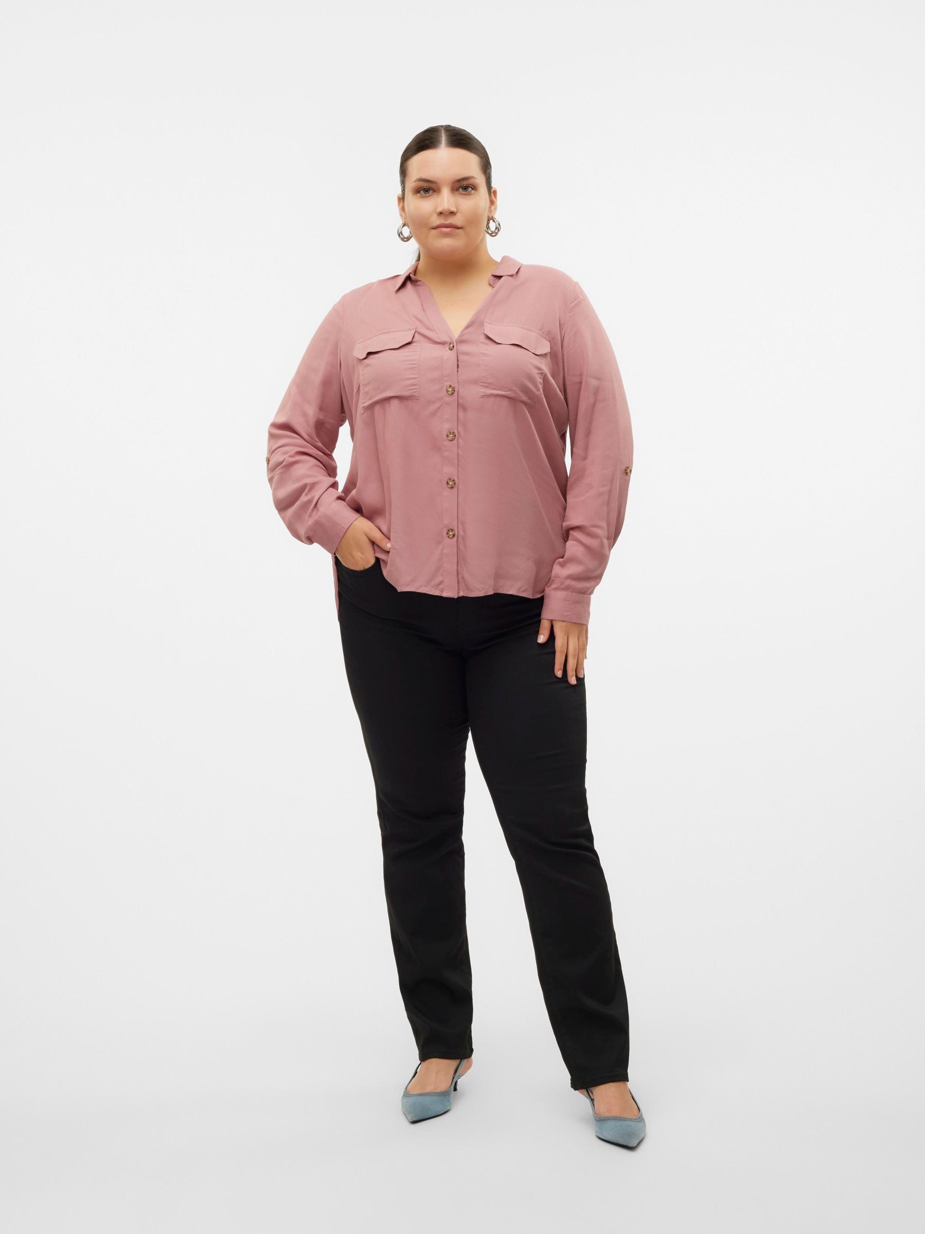 Vero Moda Curve Straight-Jeans VMCFLASH MR STRAIGHT J LI140 GA CUR NOOS